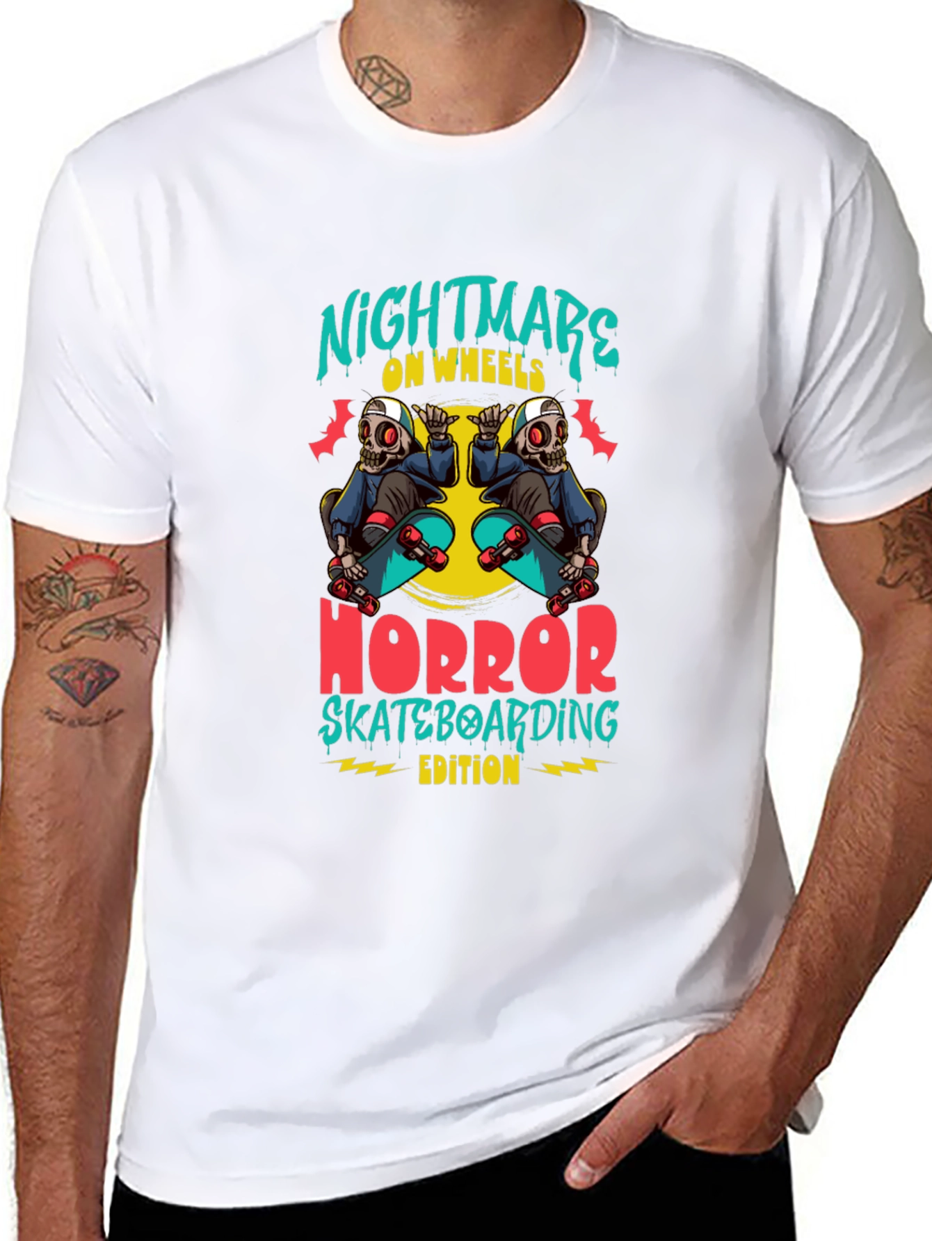 Nightmare on Wheels Skateboard T-Shirt