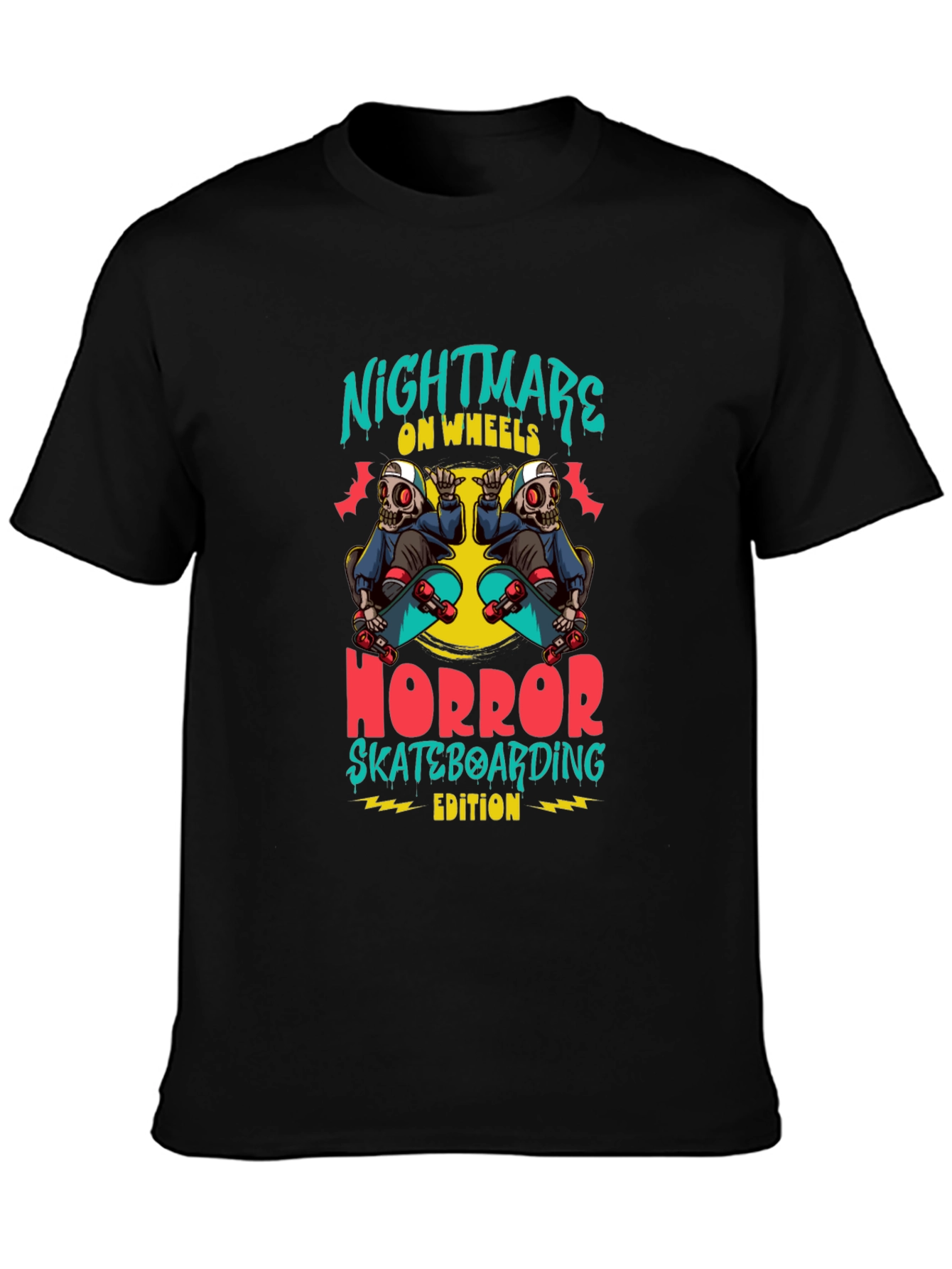 Nightmare on Wheels Skateboard T-Shirt