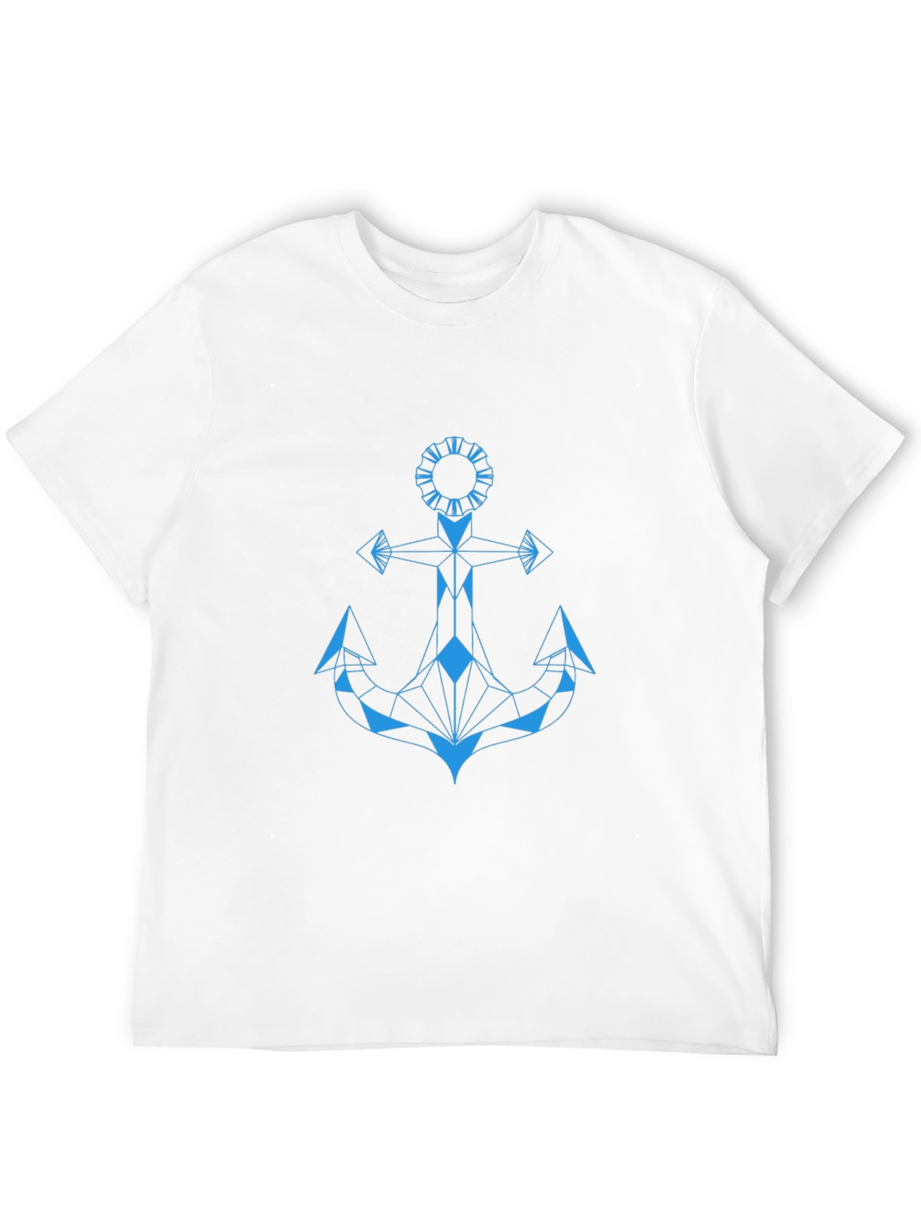 Geometric Anchor Graphic Tee - Sleek Modern Design