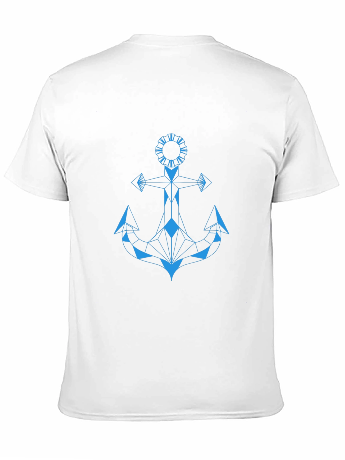 Geometric Anchor Graphic Tee - Sleek Modern Design
