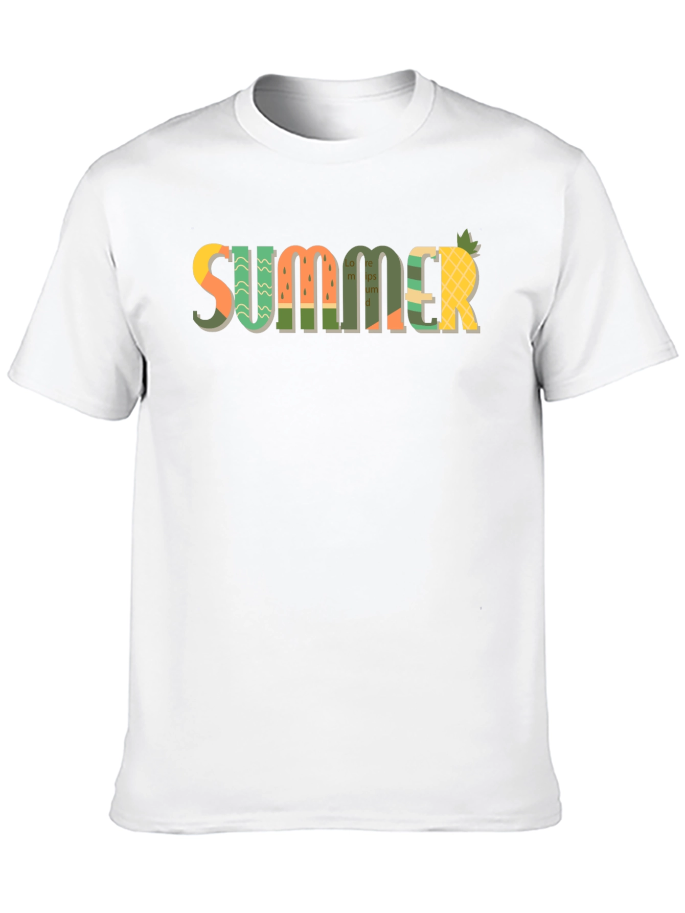 Summer Print Black T-Shirt