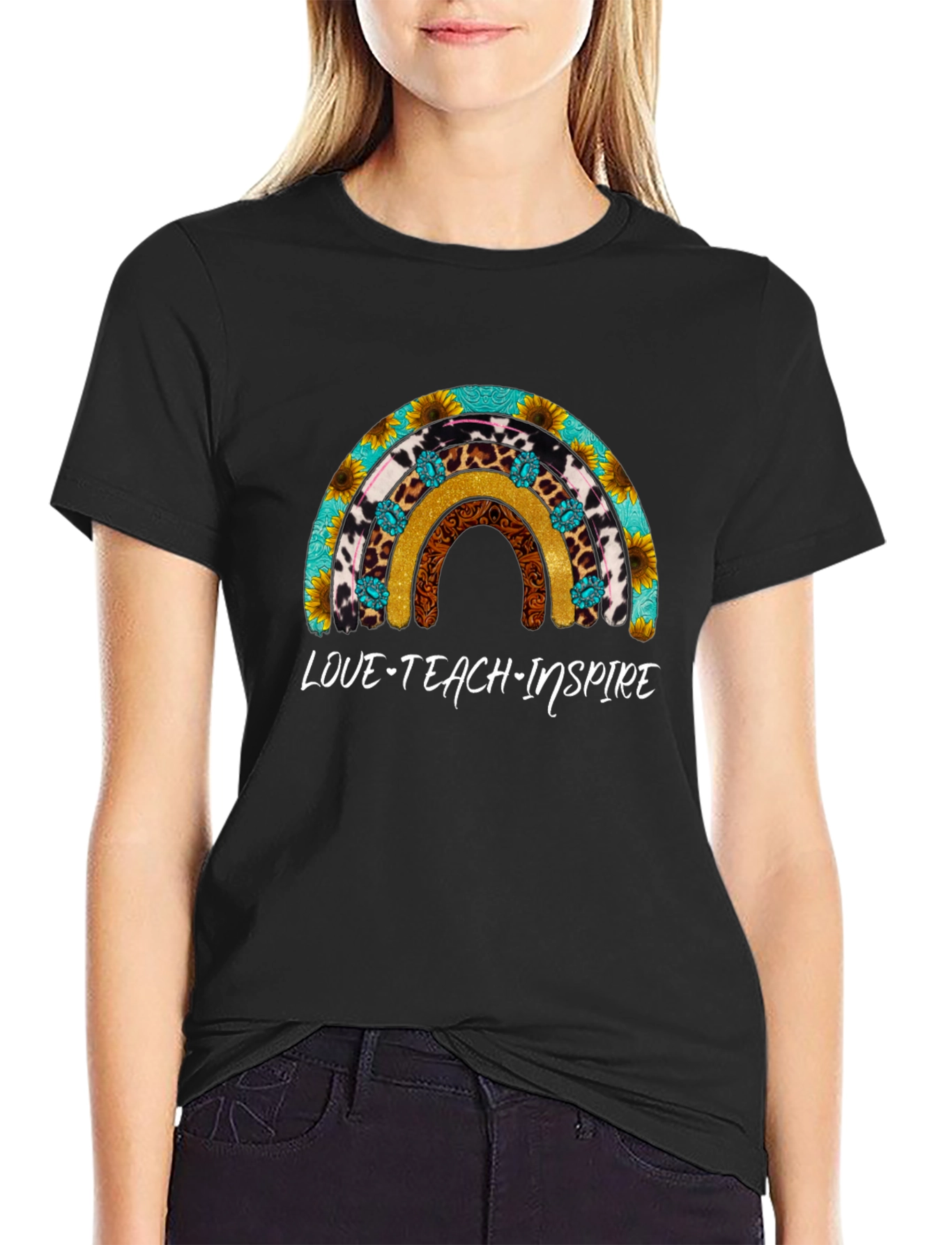 Love Teach Inspire Rainbow T-Shirt