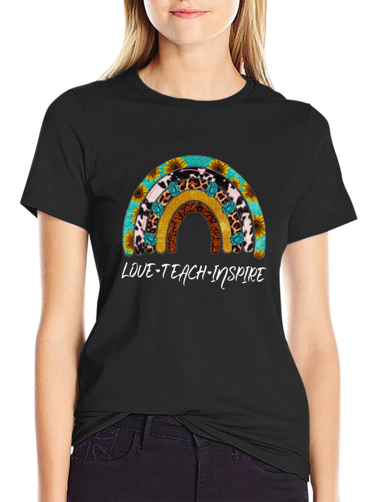 Love Teach Inspire Rainbow T-Shirt