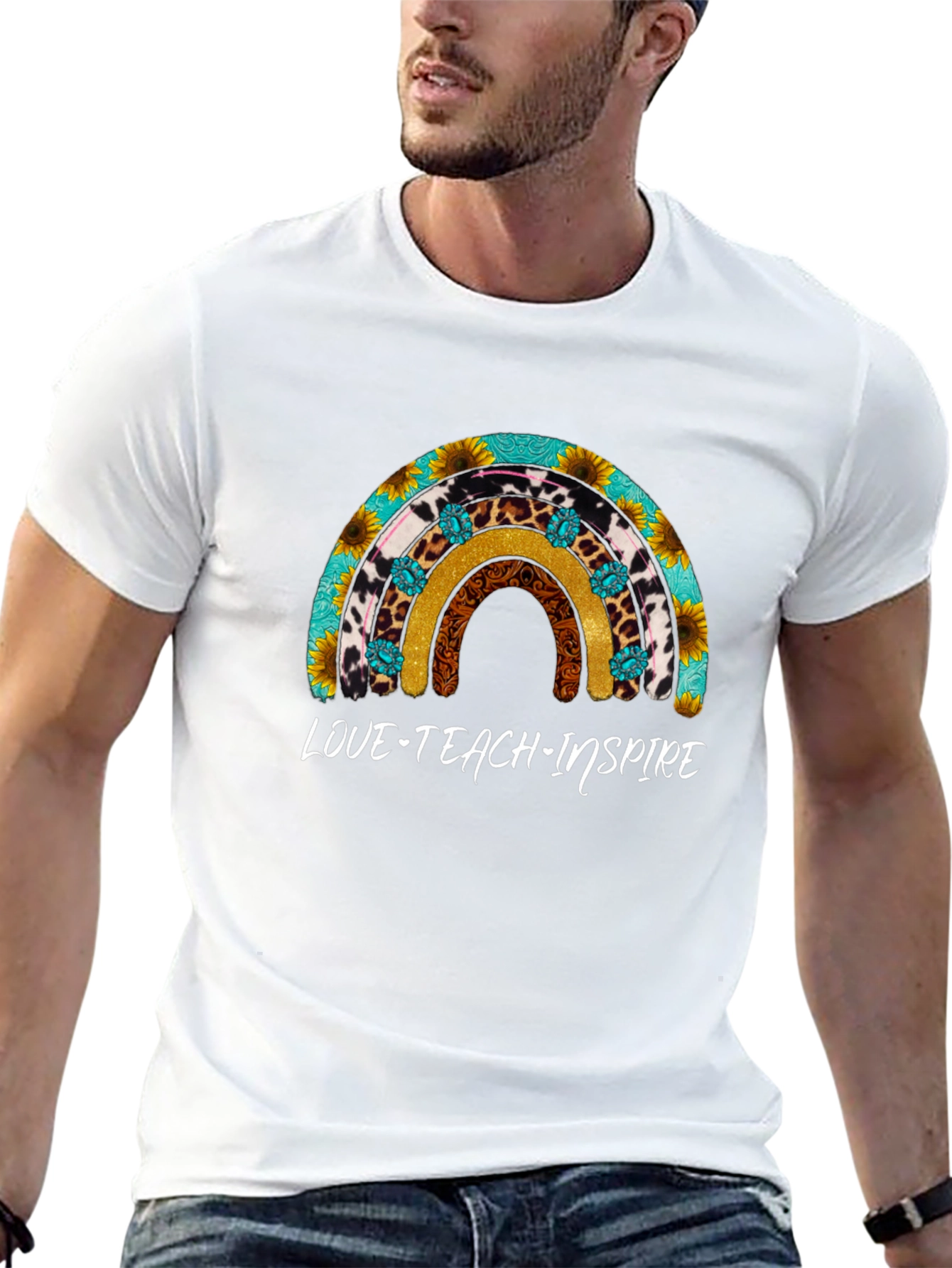 Love Teach Inspire Rainbow T-Shirt