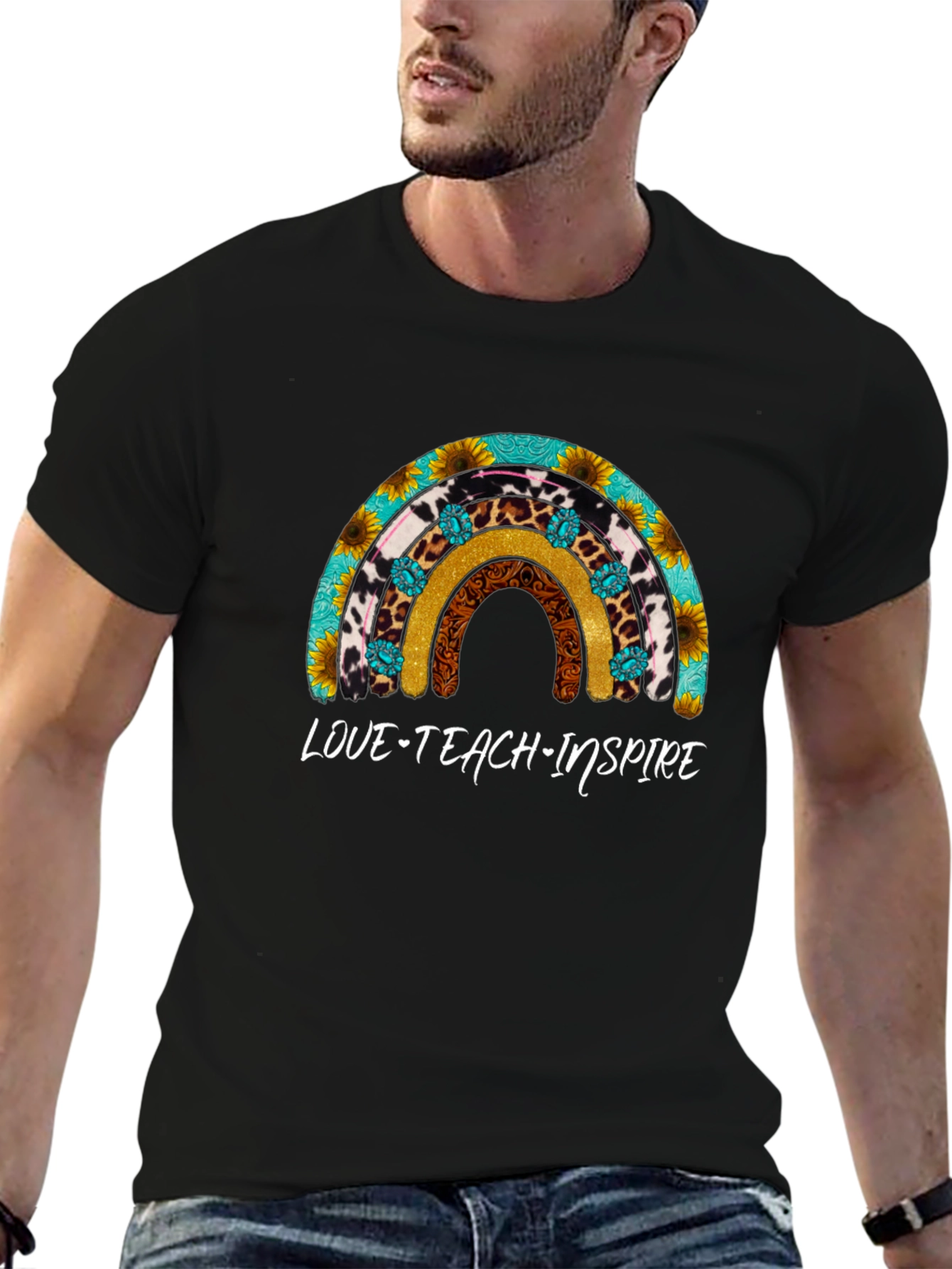 Love Teach Inspire Rainbow T-Shirt