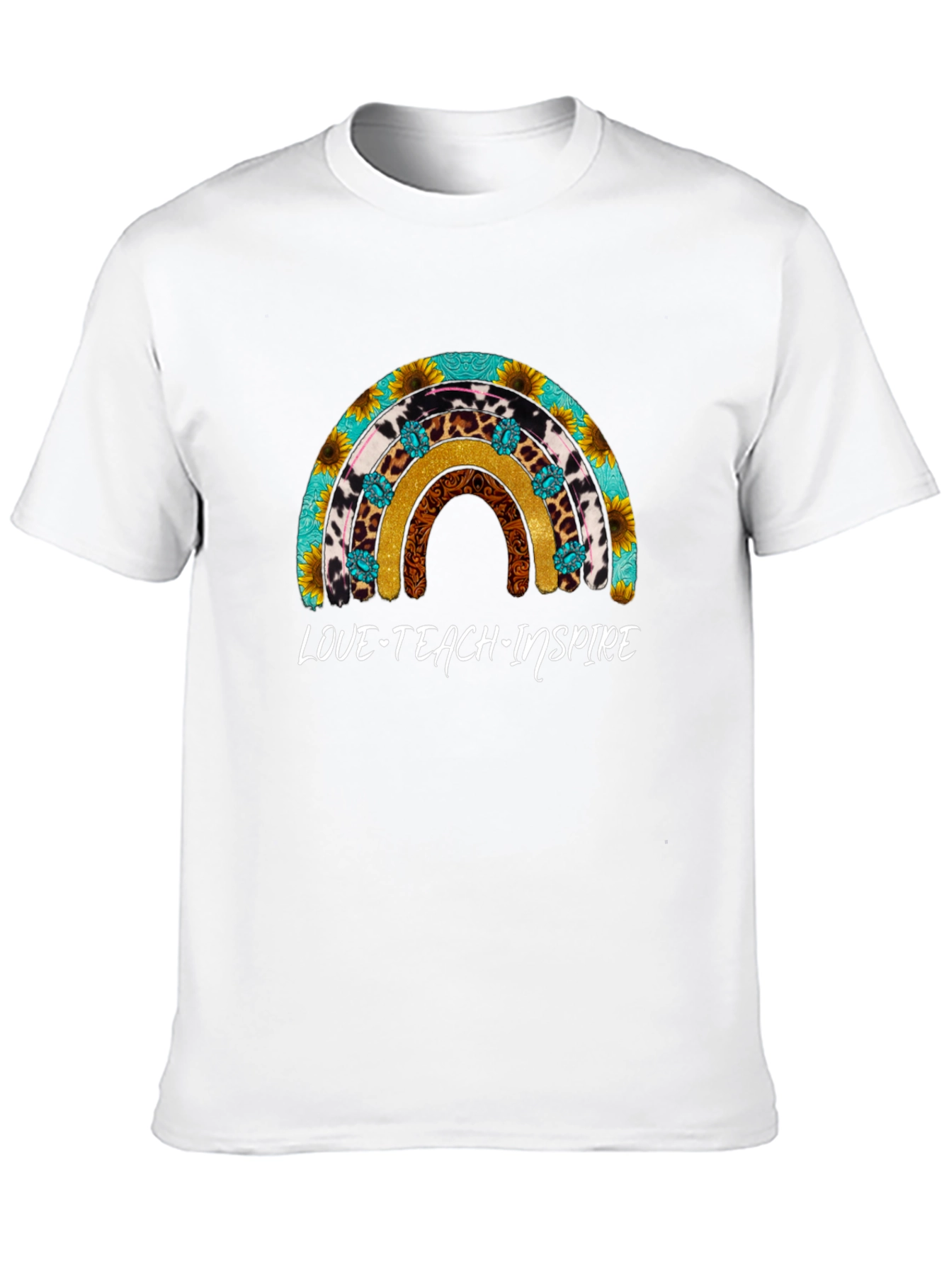 Love Teach Inspire Rainbow T-Shirt