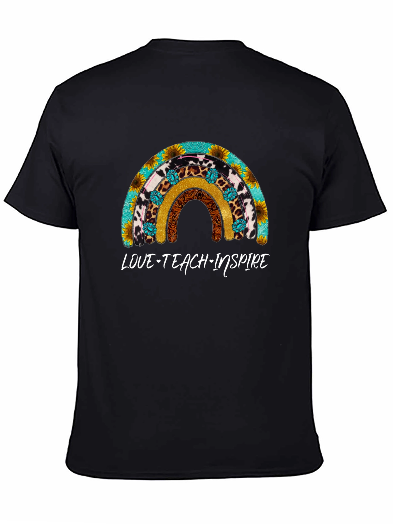 Love Teach Inspire Rainbow T-Shirt
