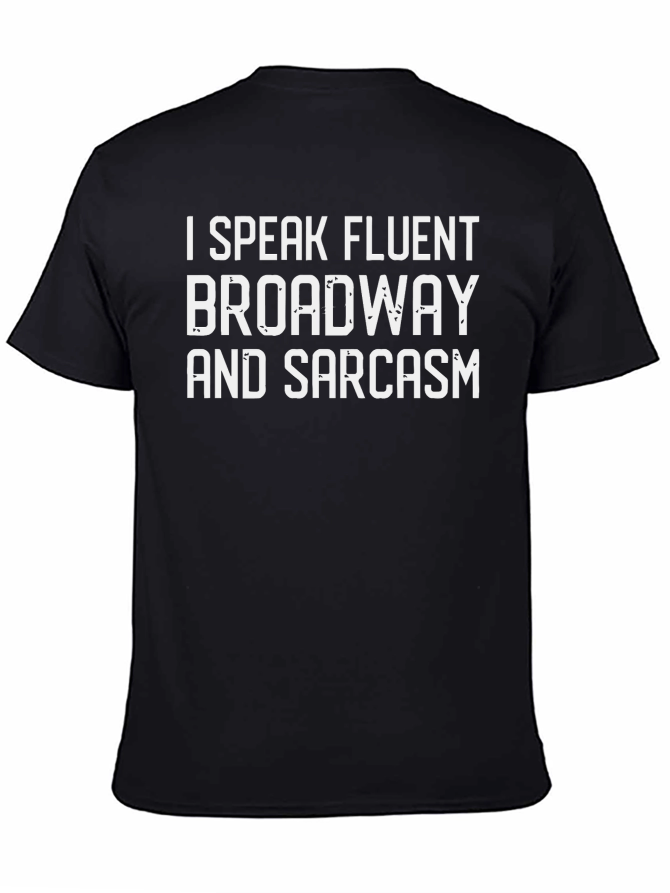 Fluent Broadway & Sarcasm Black T-Shirt