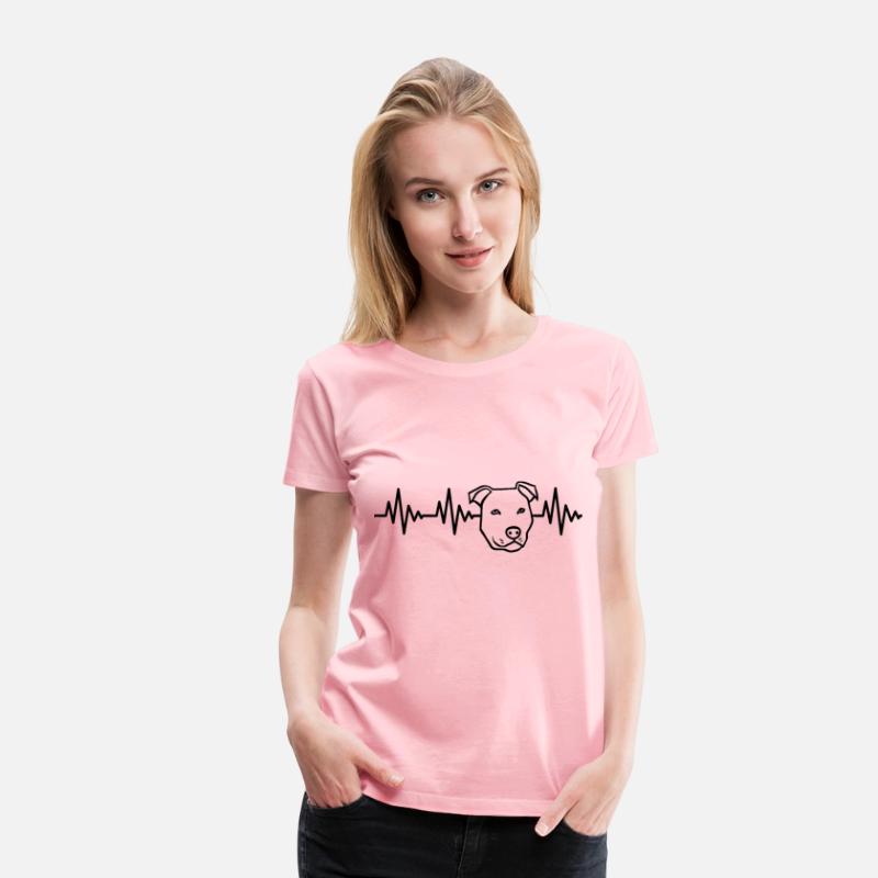 Heartbeat Pitbull Classic T Shirt