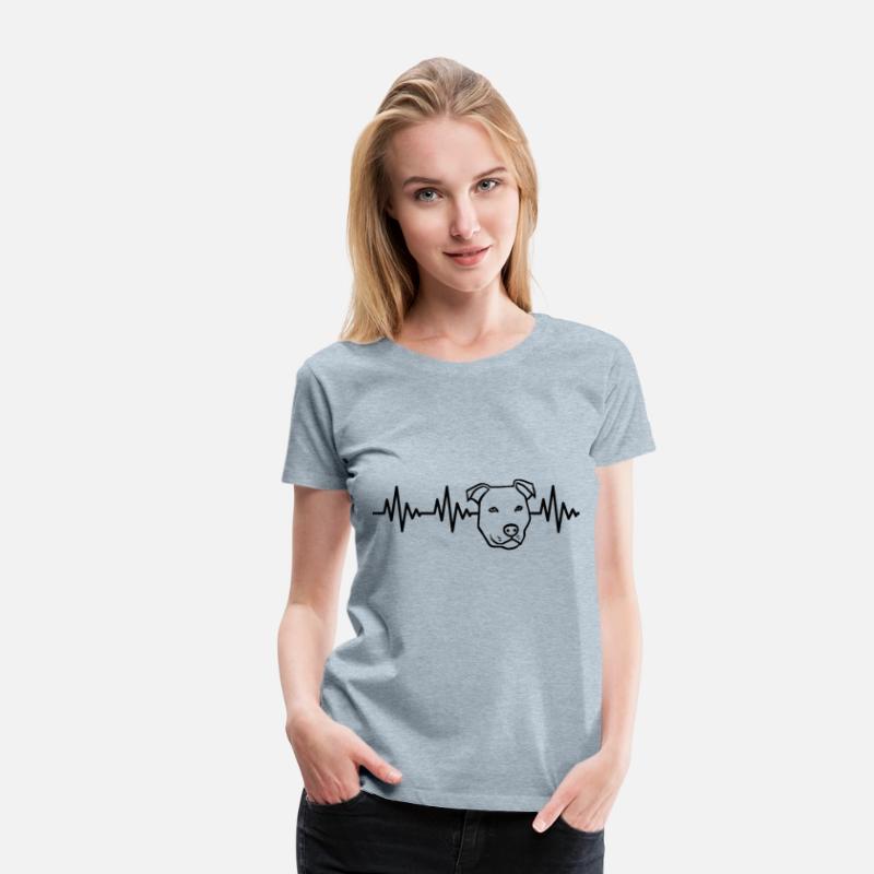 Heartbeat Pitbull Classic T Shirt