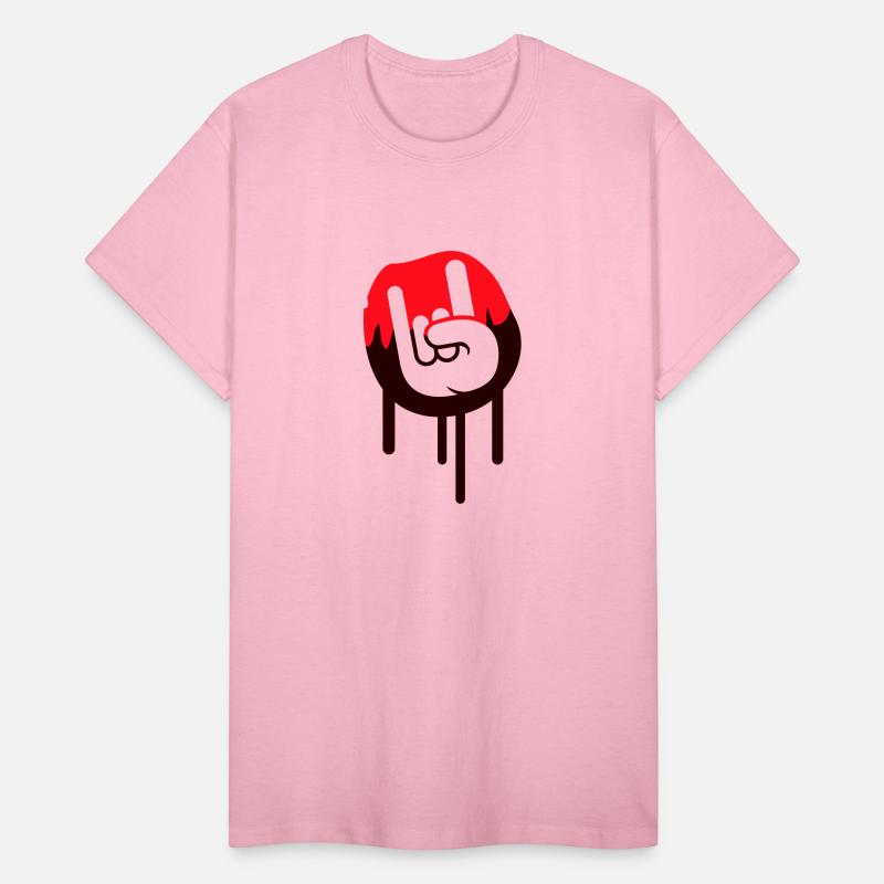 Heavy metal graffiti drop horn finger hand gesture