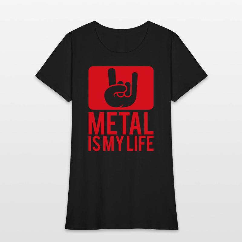 Heavy Metal Is My Life Hard Rock Music Text Quote