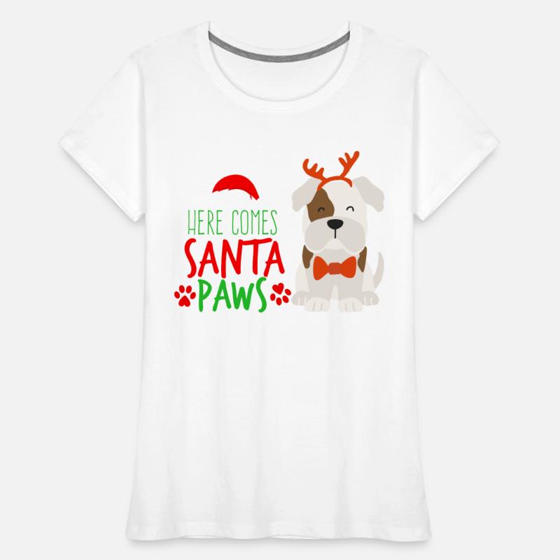 here comes santa paws dog