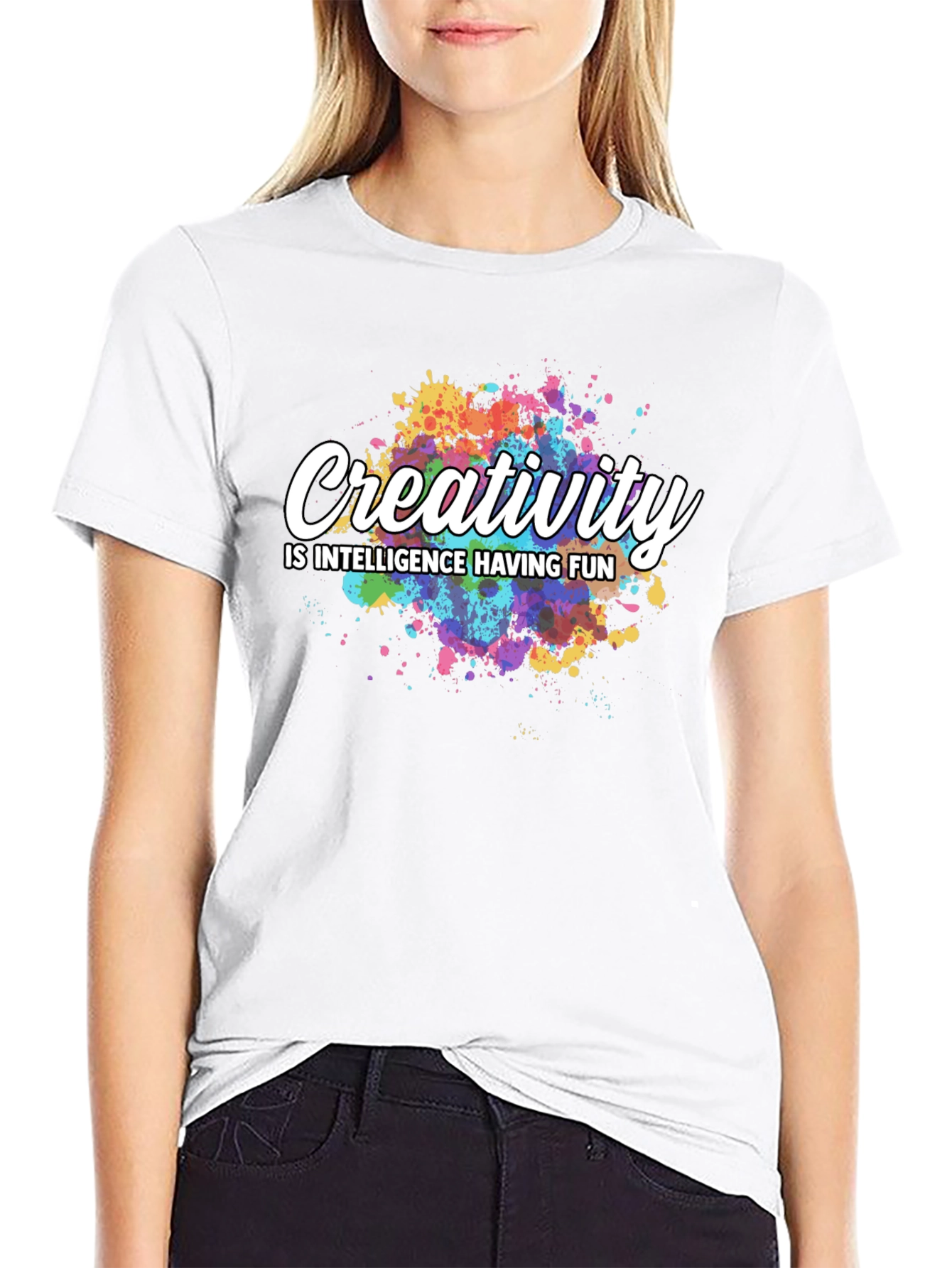 Creativity Quote Black T-Shirt