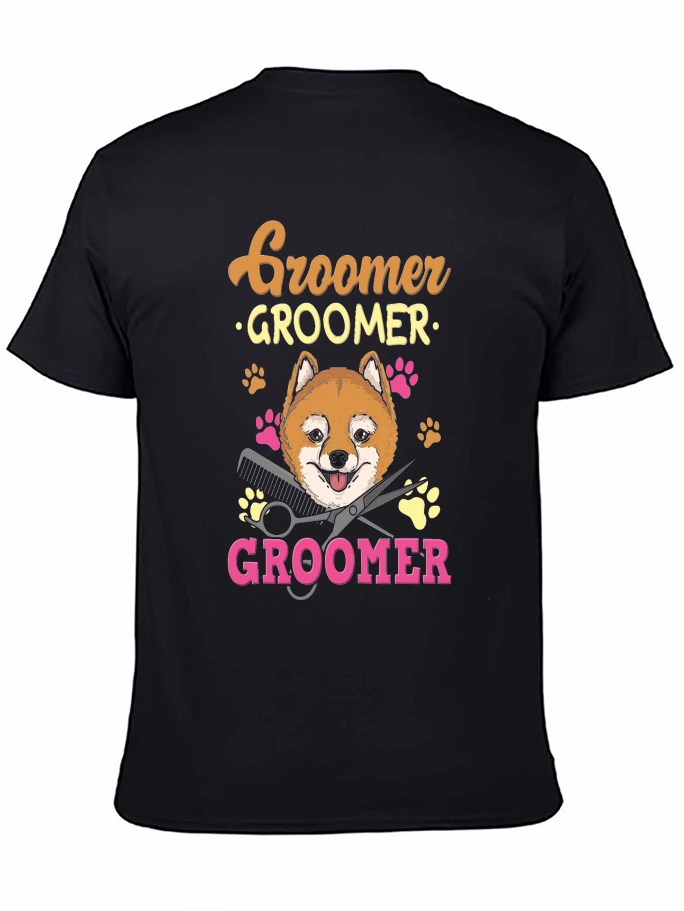 Dog Groomer T-Shirt - Shiba Inu Pet Lover Tee