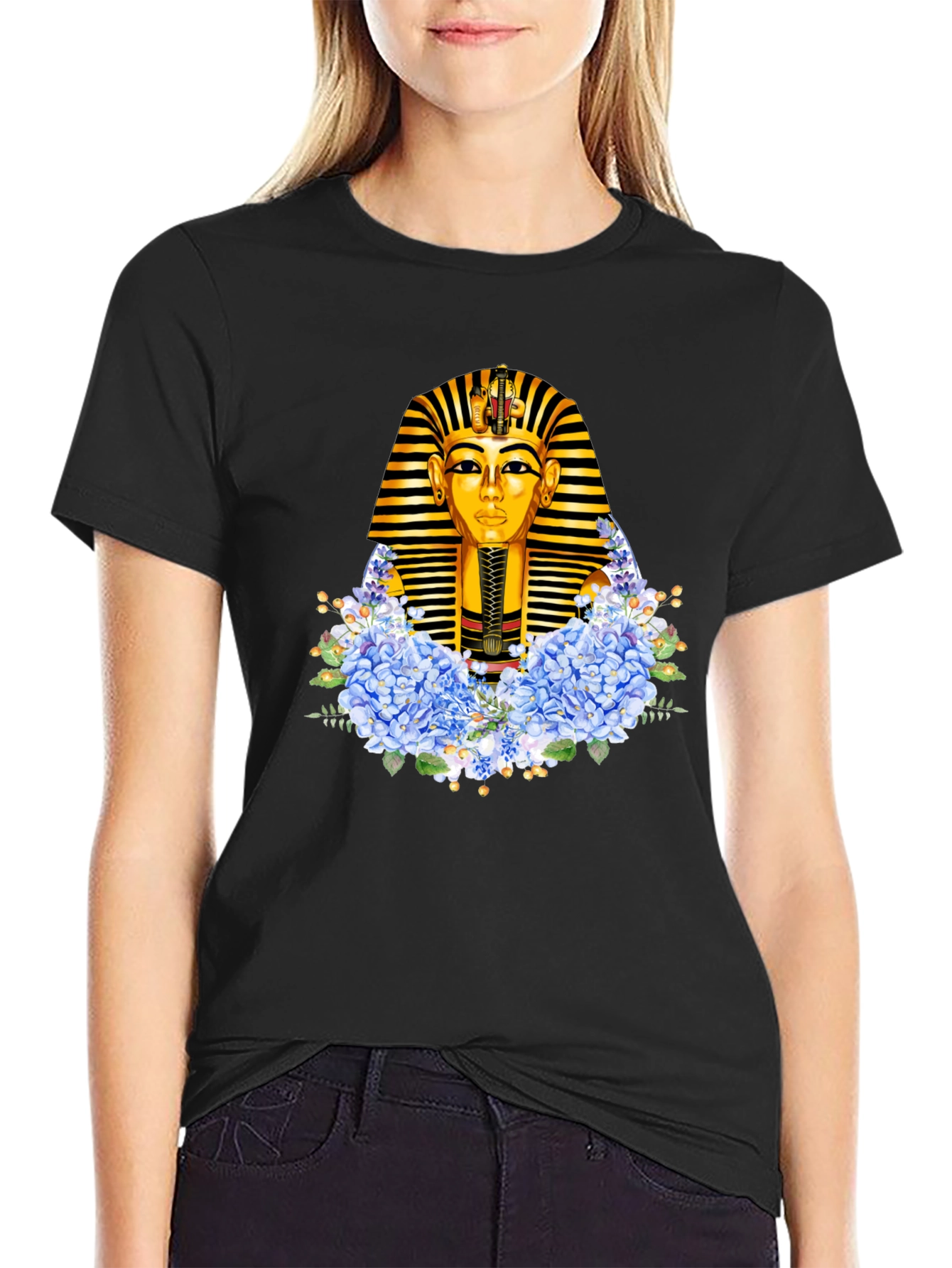 Pharaoh Floral T-Shirt - Egyptian King