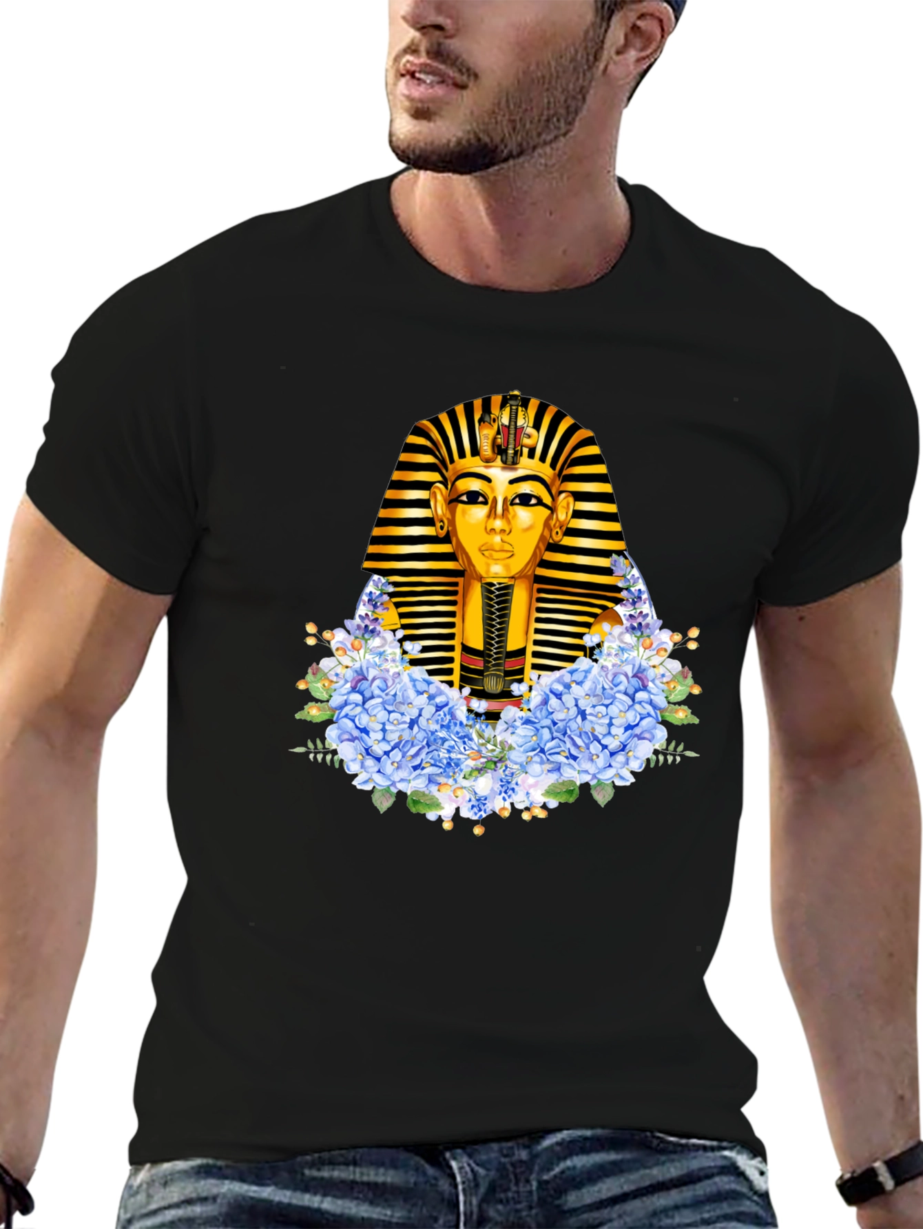 Pharaoh Floral T-Shirt - Egyptian King