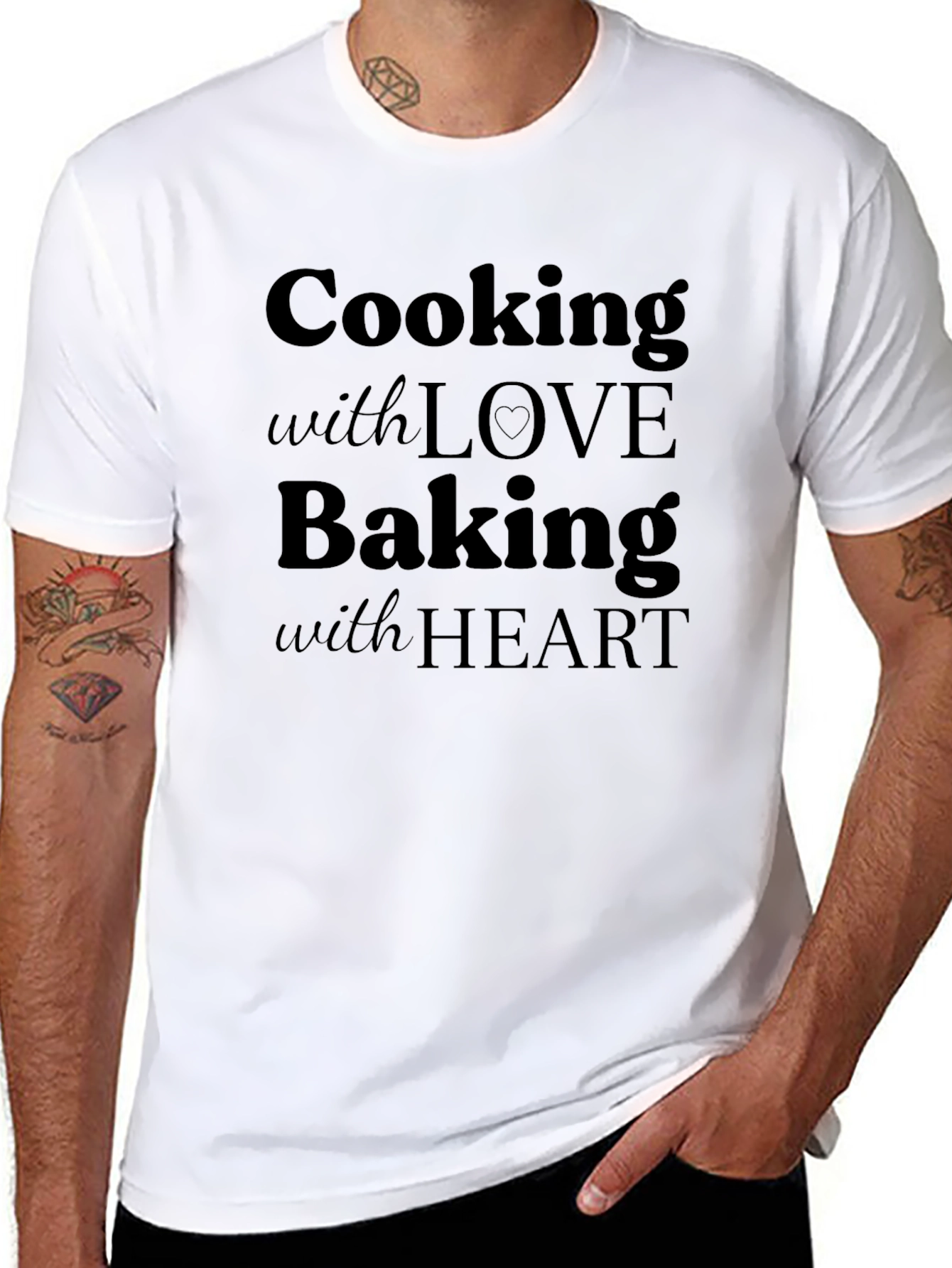 Cooking with Love Baking with Heart T-Shirt