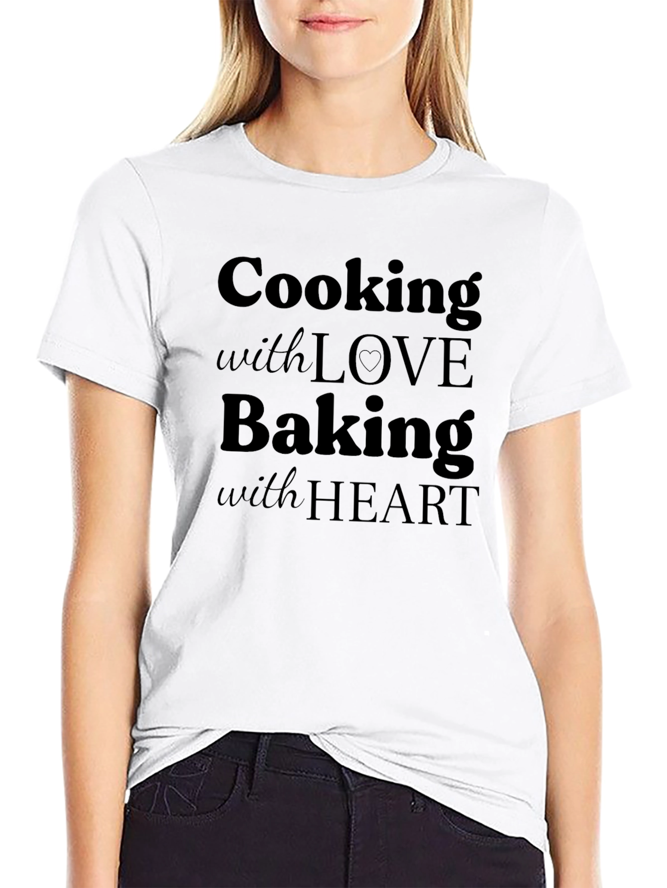 Cooking with Love Baking with Heart T-Shirt