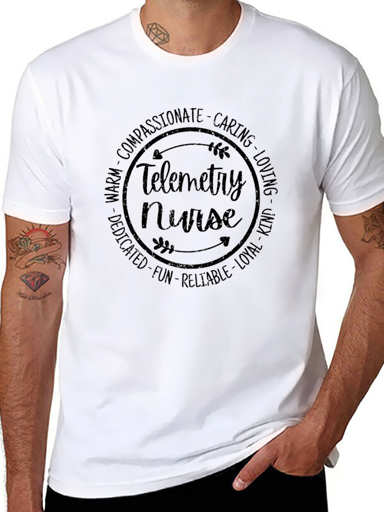 Telemetry Nurse Graphic T-Shirt