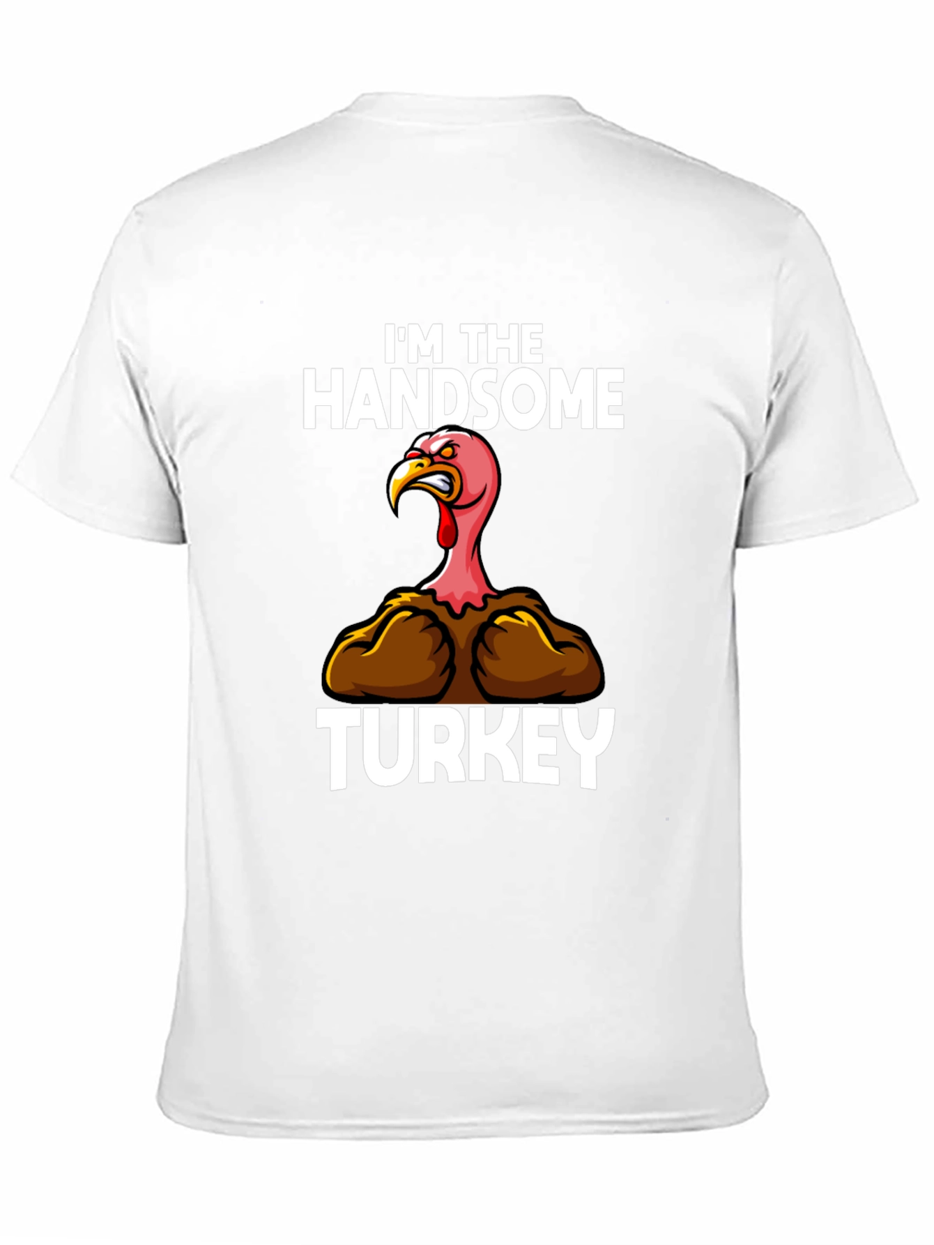 Handsome Turkey Graphic T-Shirt Thanksgiving Tee