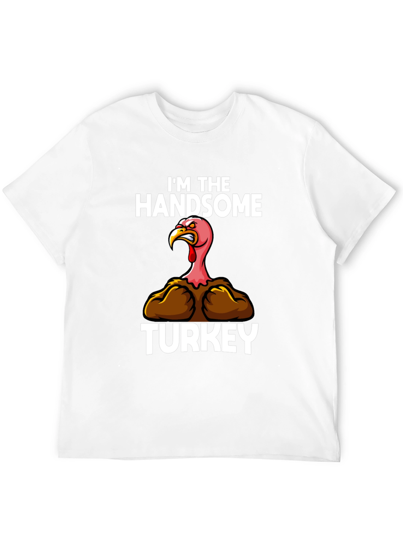 Handsome Turkey Graphic T-Shirt Thanksgiving Tee