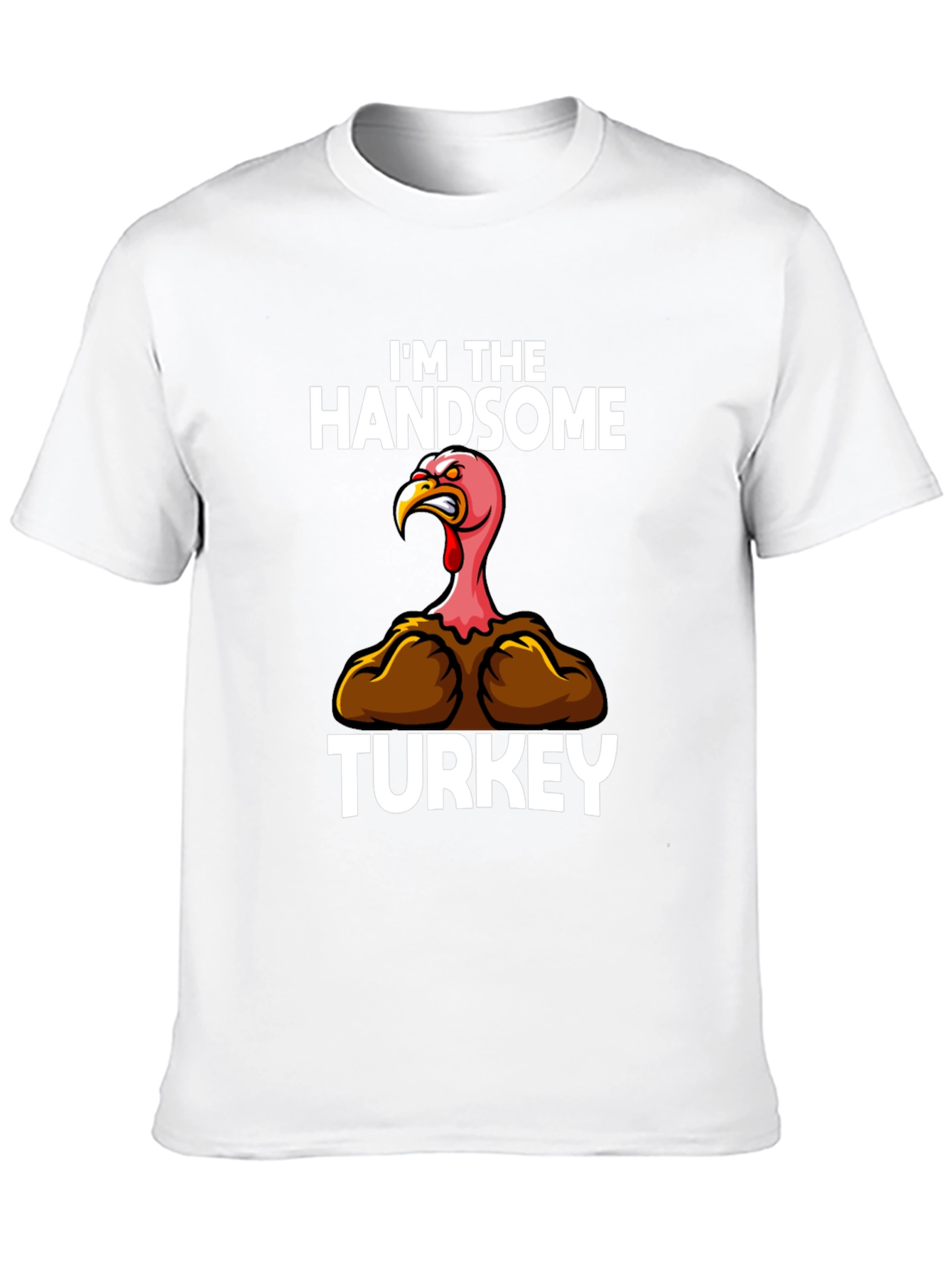 Handsome Turkey Graphic T-Shirt Thanksgiving Tee
