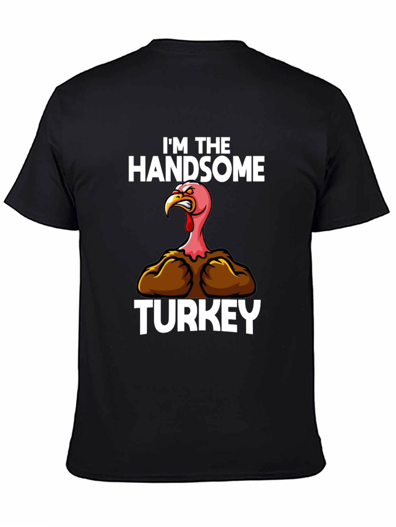 Handsome Turkey Graphic T-Shirt Thanksgiving Tee