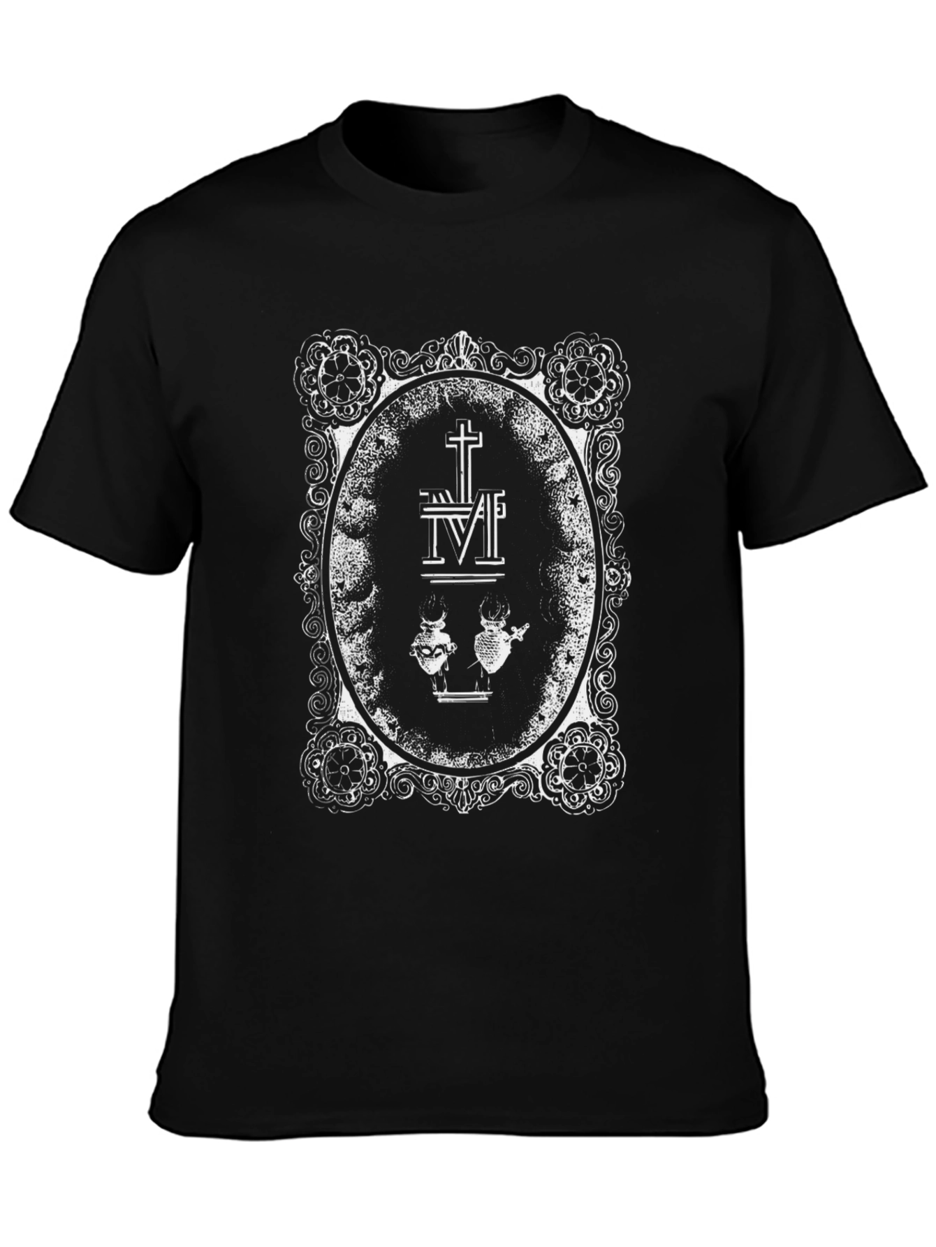 Sacred Hearts Black T-Shirt