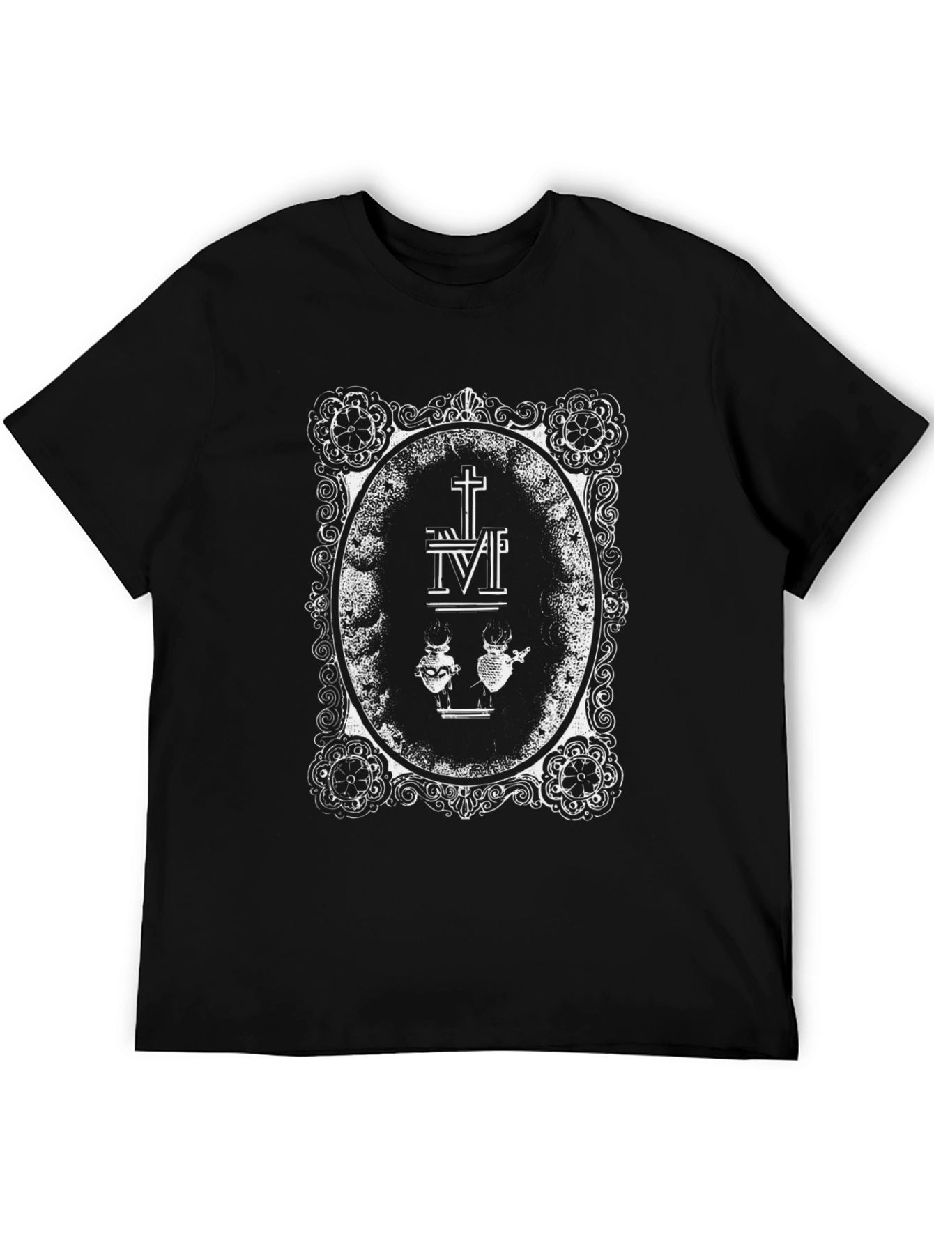 Sacred Hearts Black T-Shirt