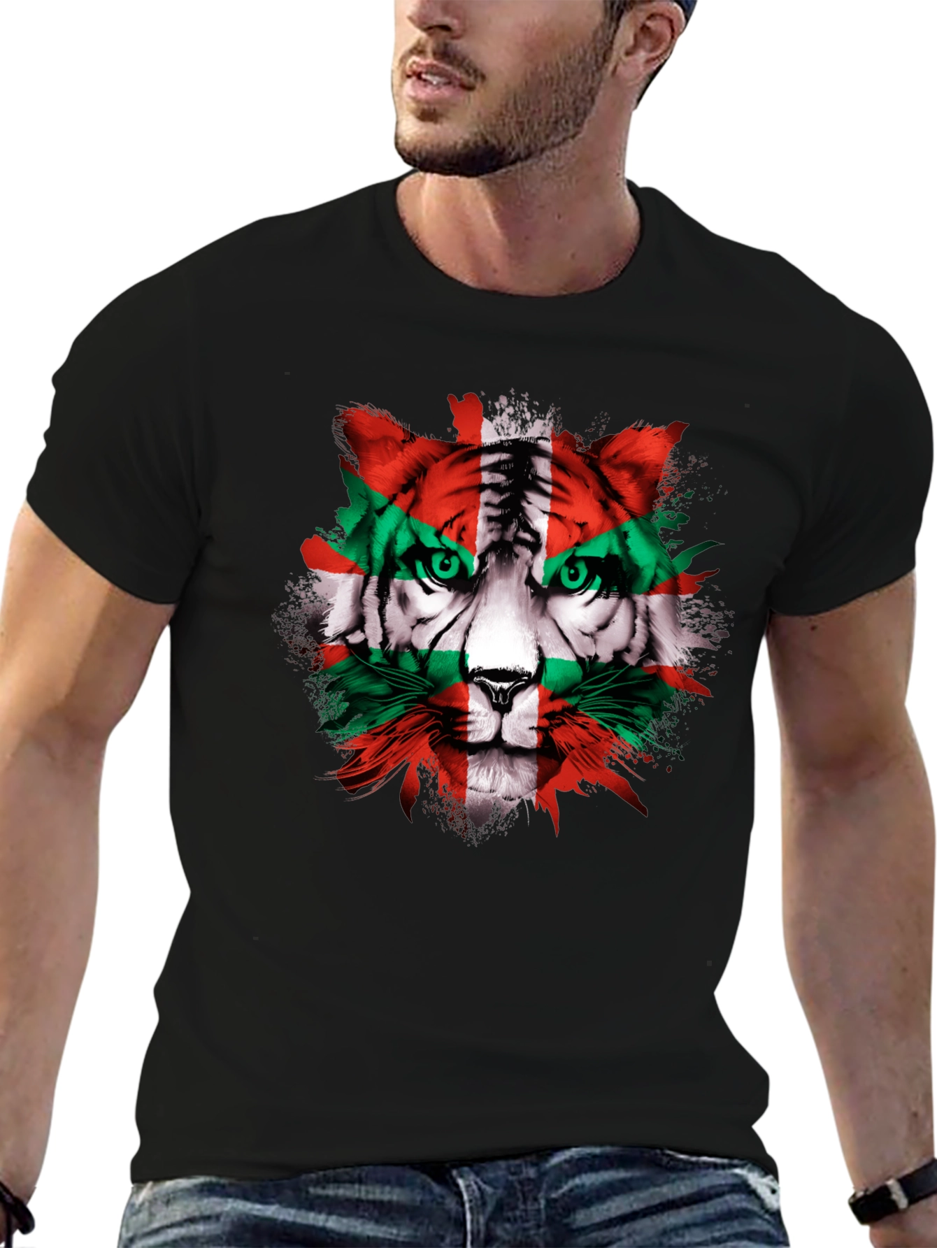 Basque Tiger Graphic Tee - Herritar Shirt
