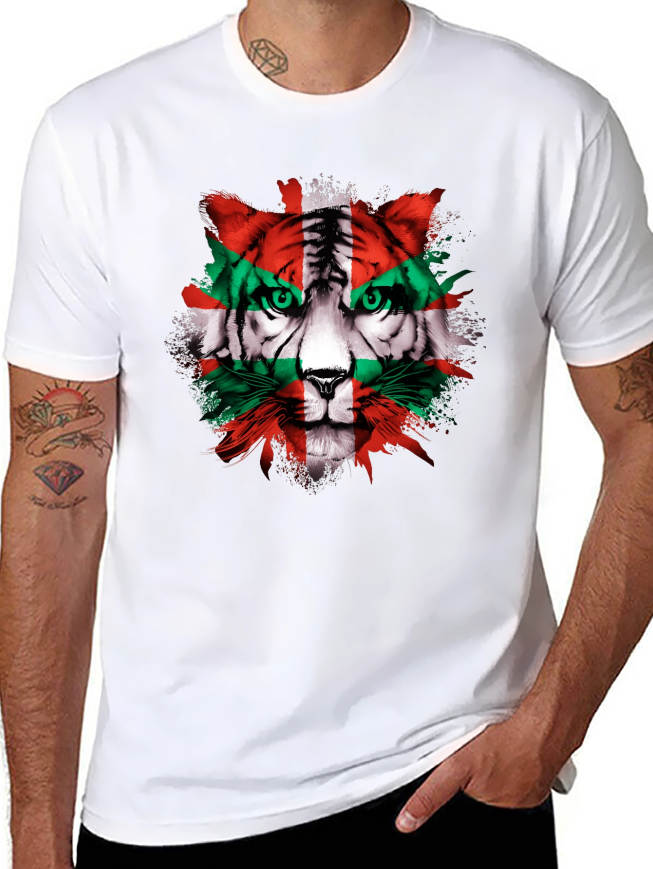 Basque Tiger Graphic Tee - Herritar Shirt