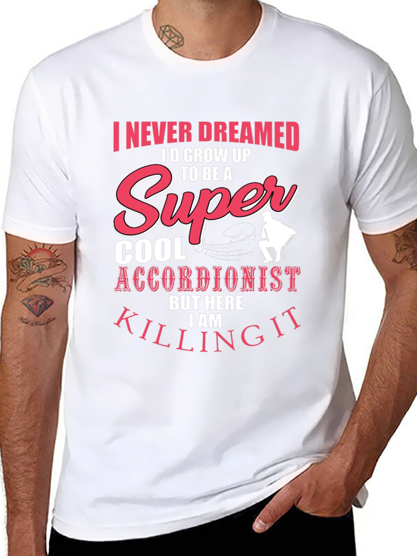 Super Cool Accordionist T-Shirt