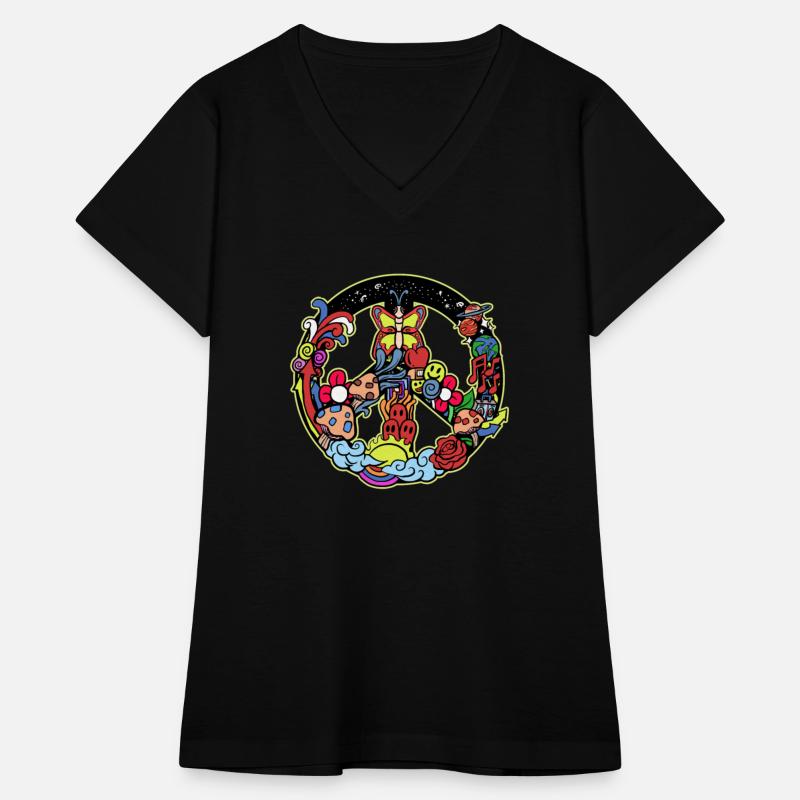 Hippie Tshirt Peace Movement Woodstock Boho Groove