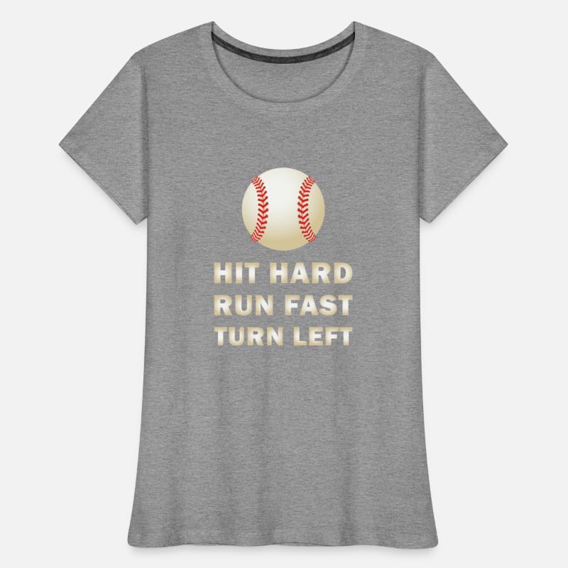 Hit hard run fast turn left Baseball