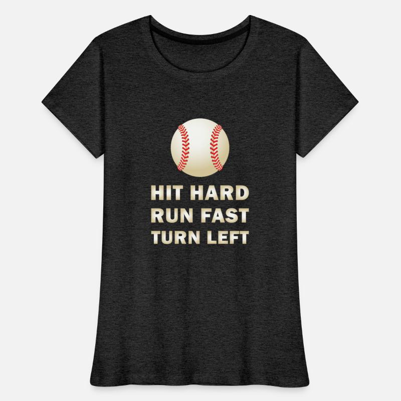 Hit hard run fast turn left Baseball