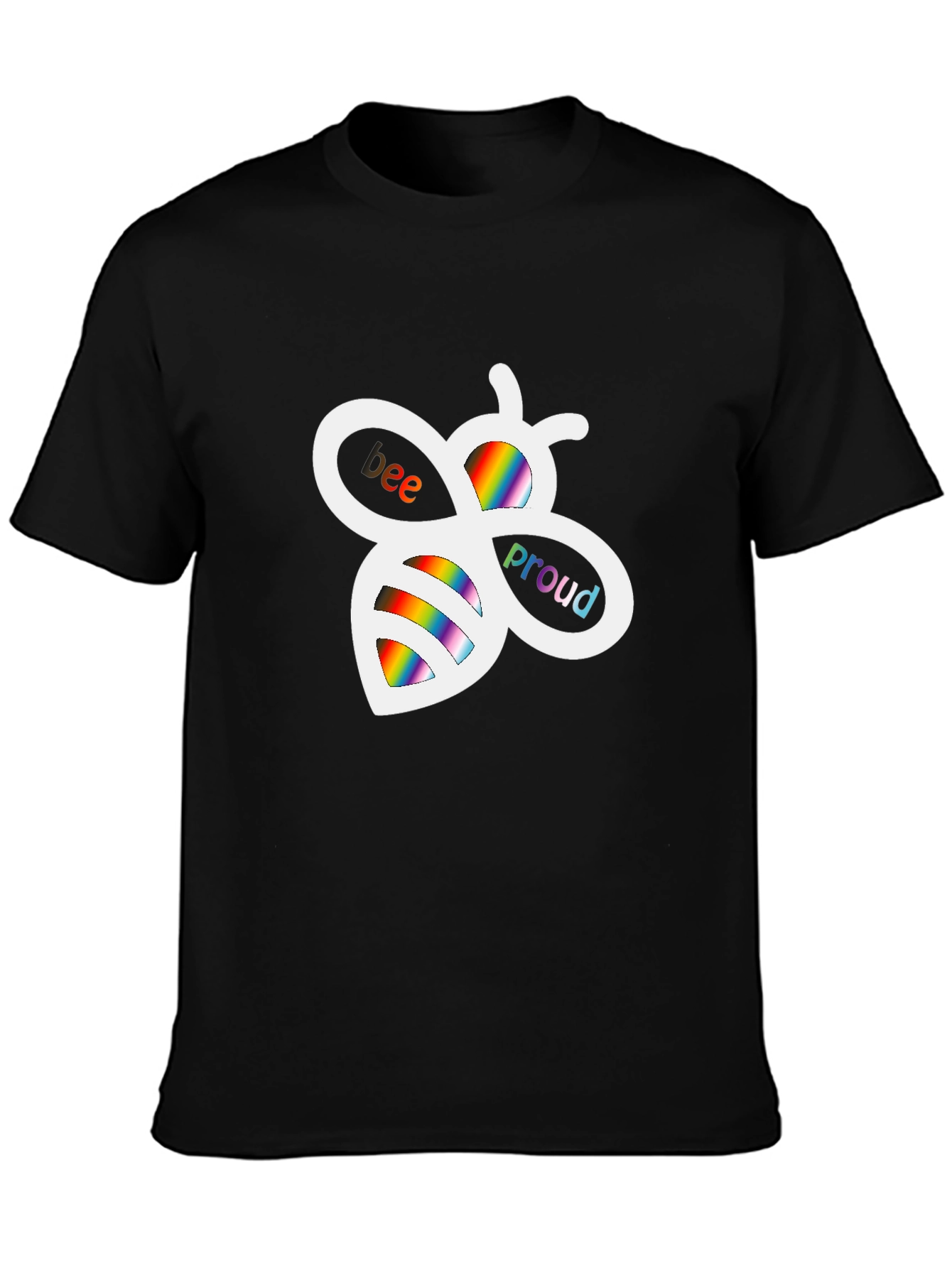 Bee Proud Rainbow Graphic T-Shirt