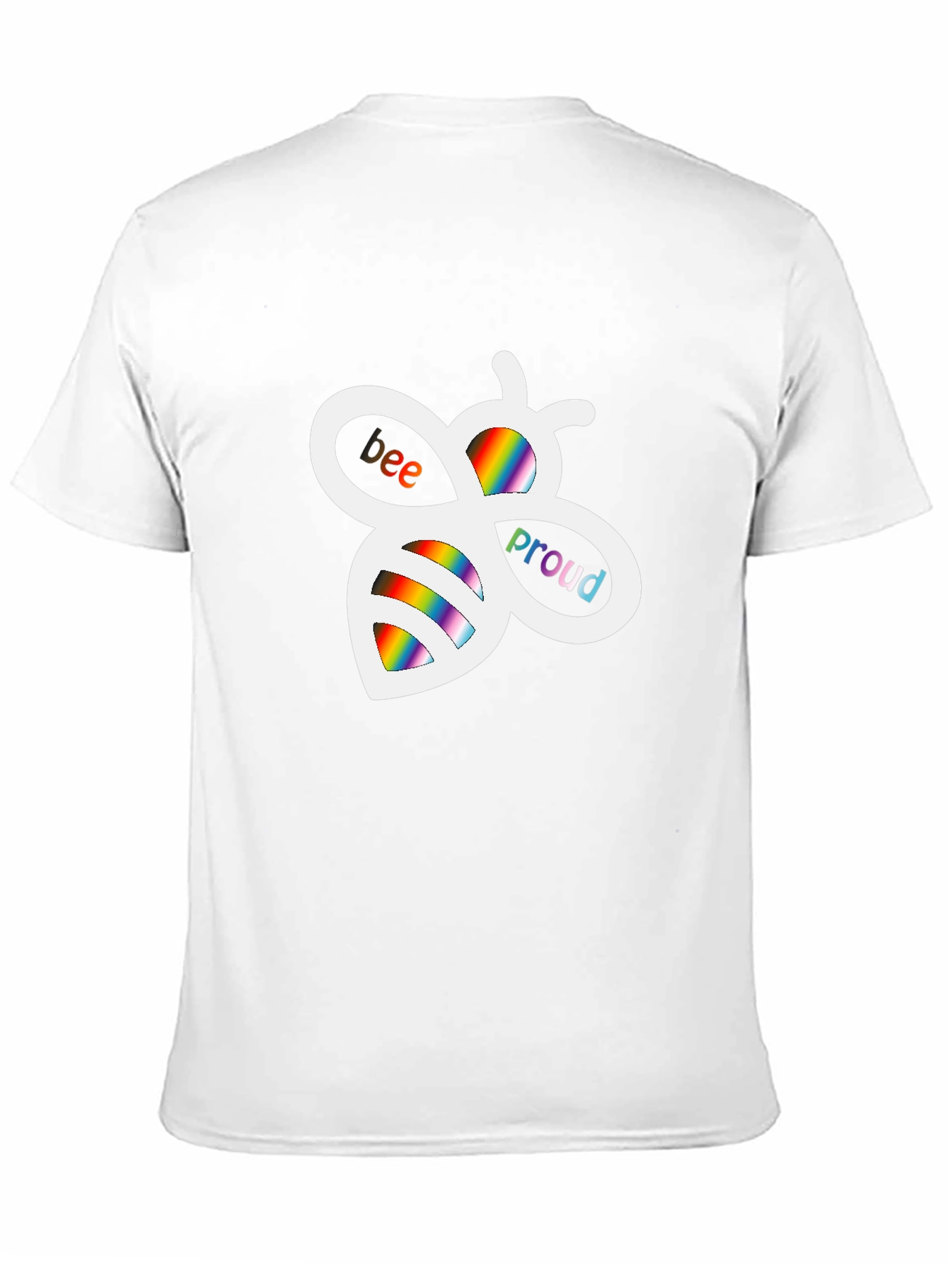 Bee Proud Rainbow Graphic T-Shirt