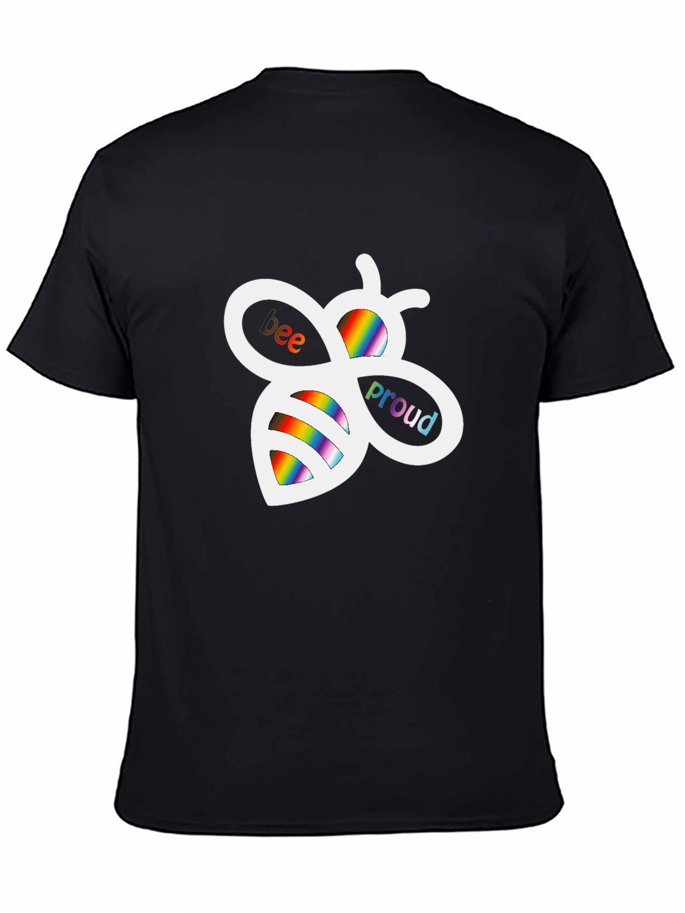 Bee Proud Rainbow Graphic T-Shirt