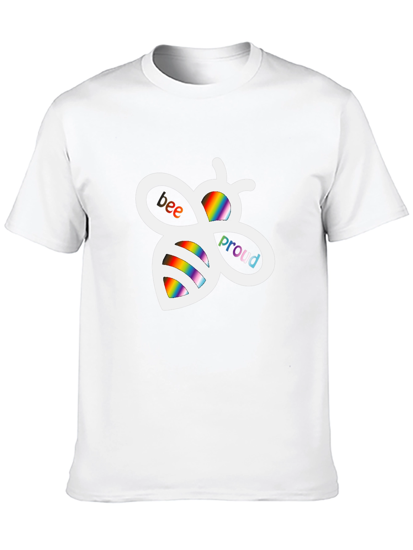 Bee Proud Rainbow Graphic T-Shirt
