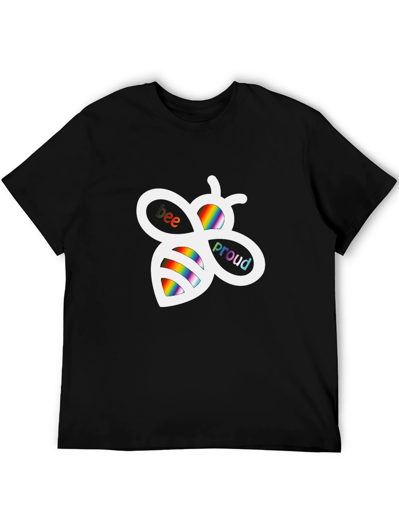 Bee Proud Rainbow Graphic T-Shirt