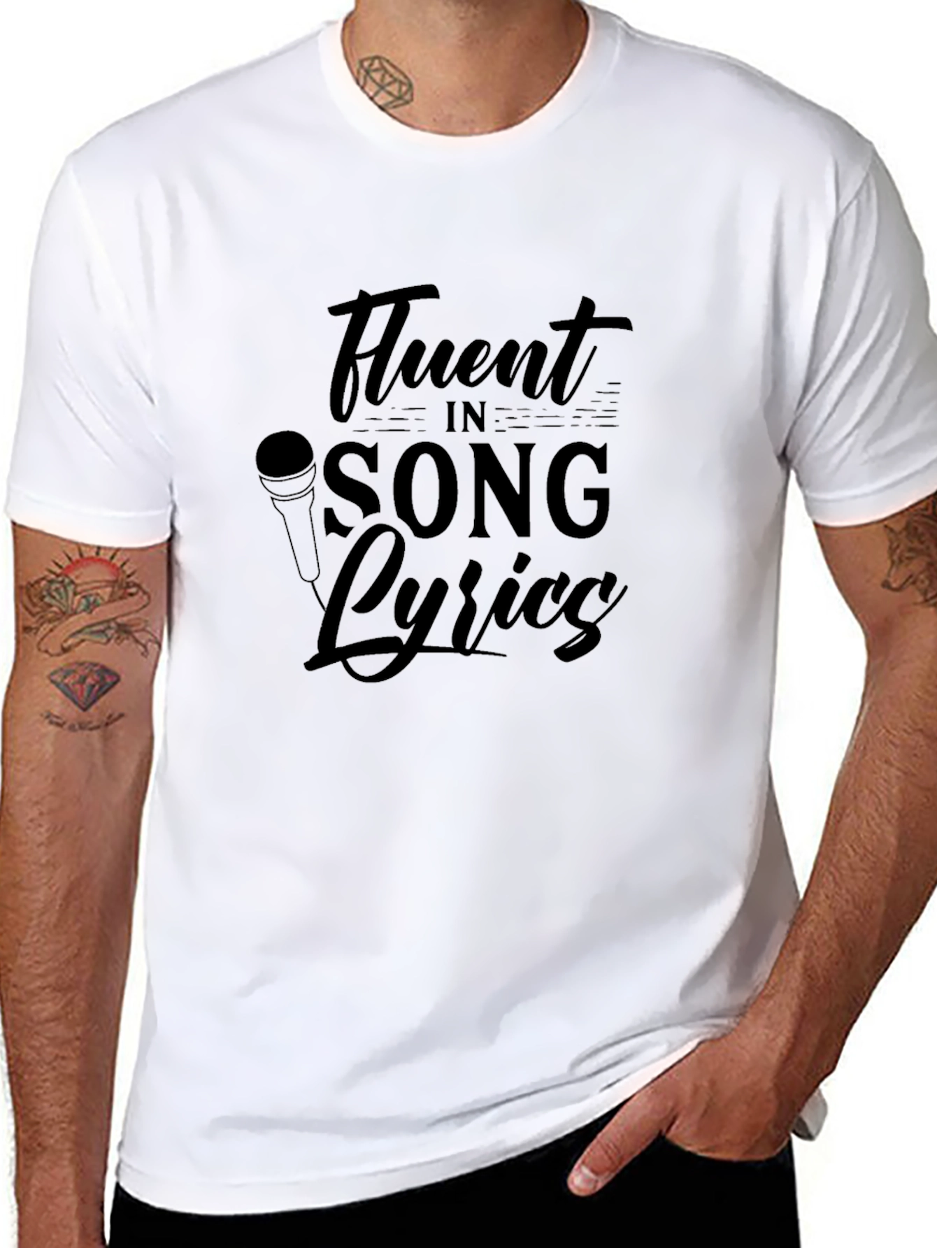 Fluent In Song Lyrics Graphic T-Shirt