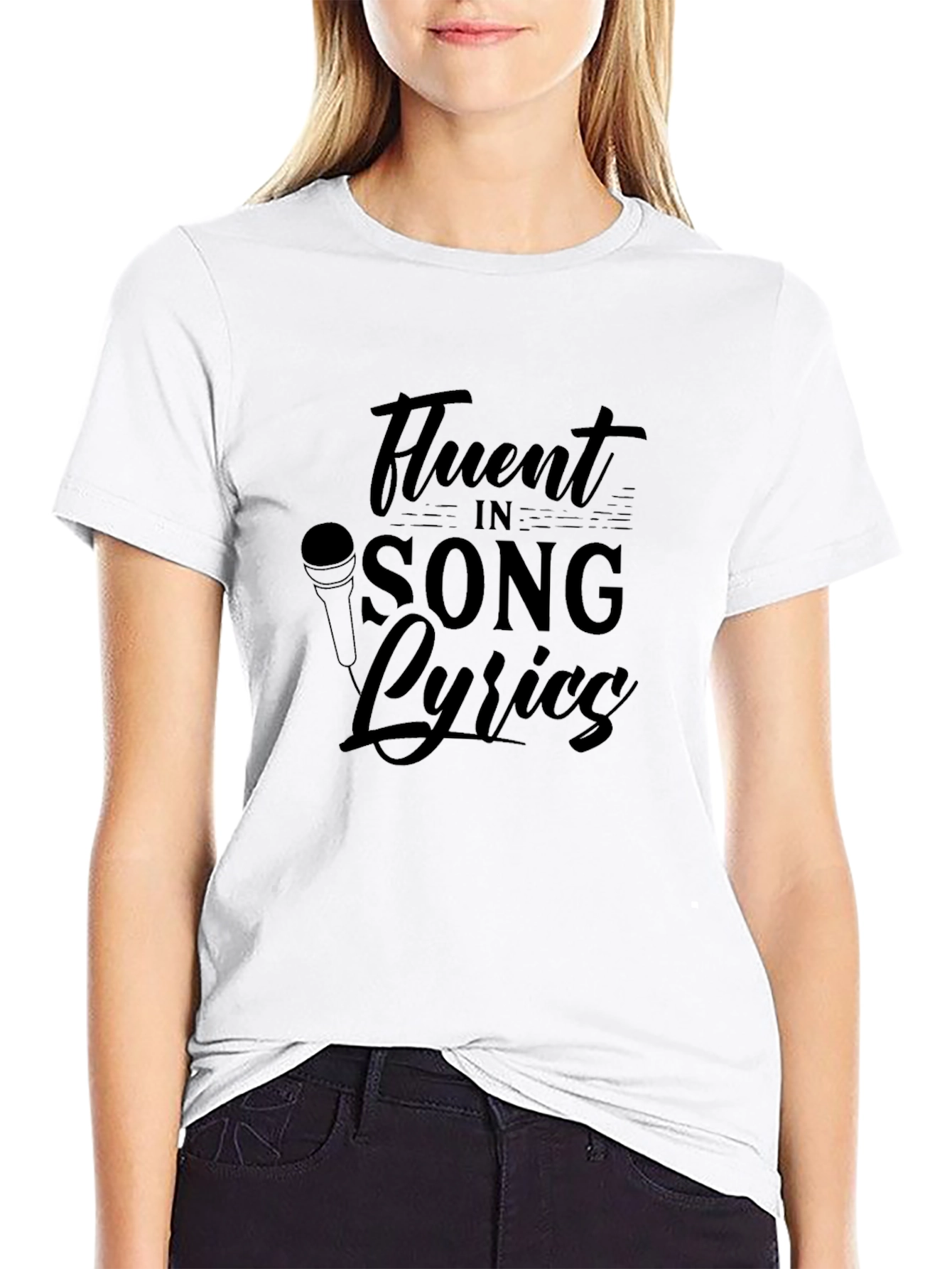 Fluent In Song Lyrics Graphic T-Shirt