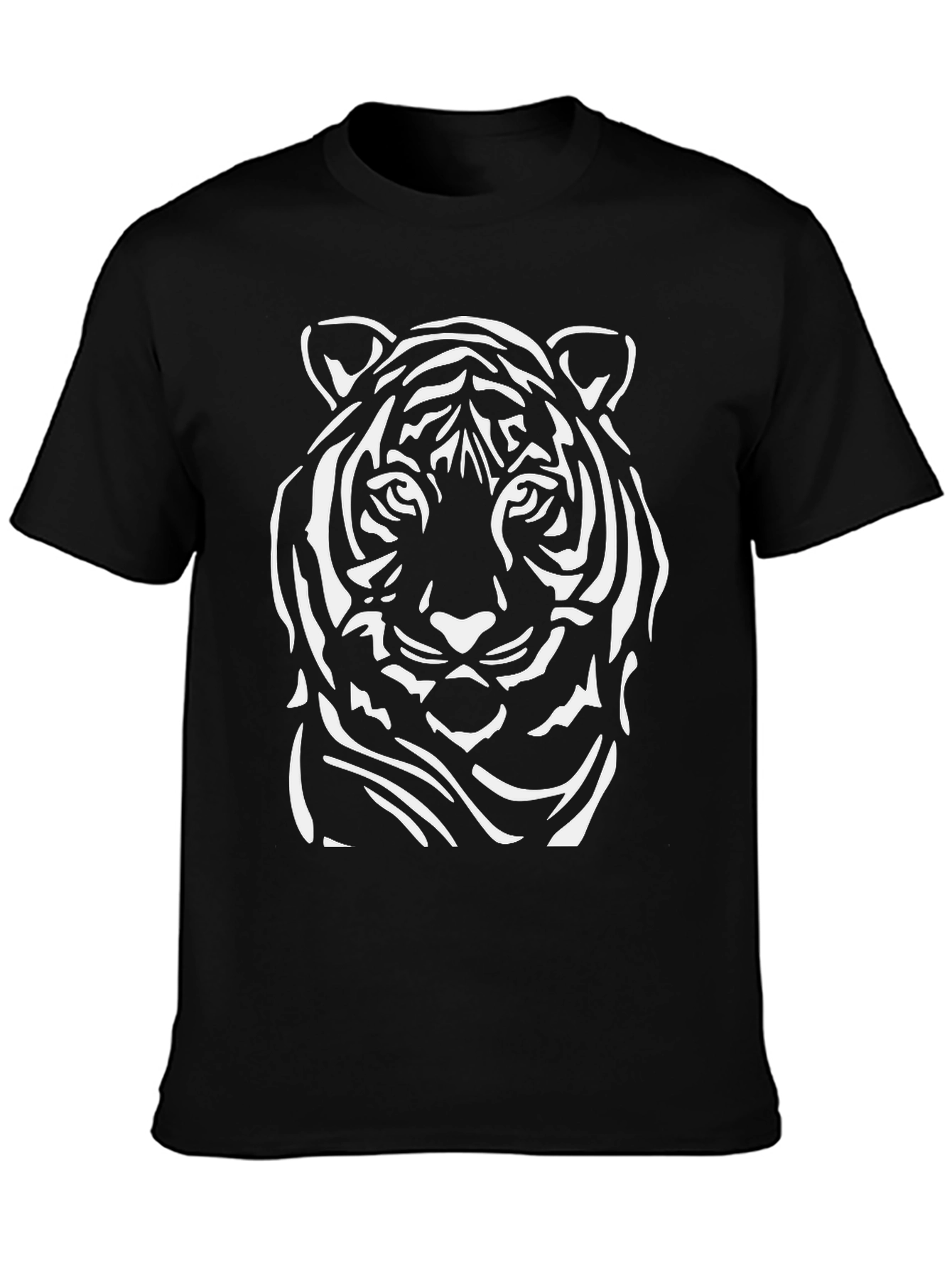 Cool Tiger Graphic Black T-Shirt