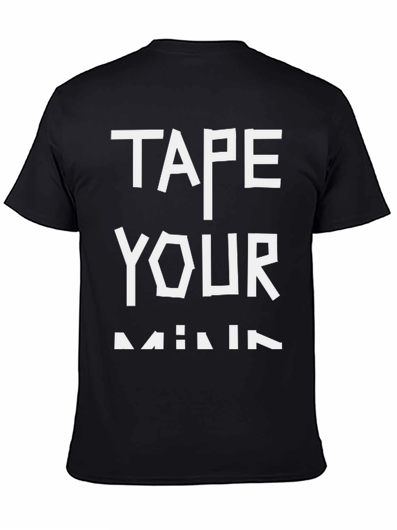 Tape Your Mind Black Graphic Tee