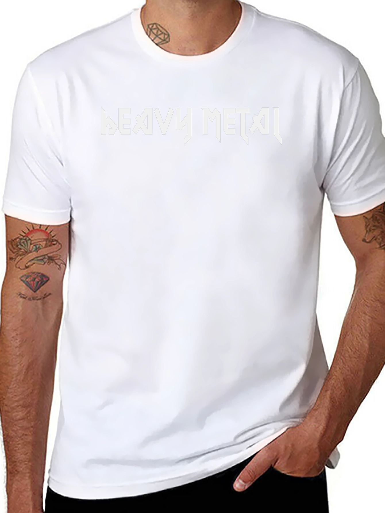 Heavy Metal Graphic Print T-Shirt