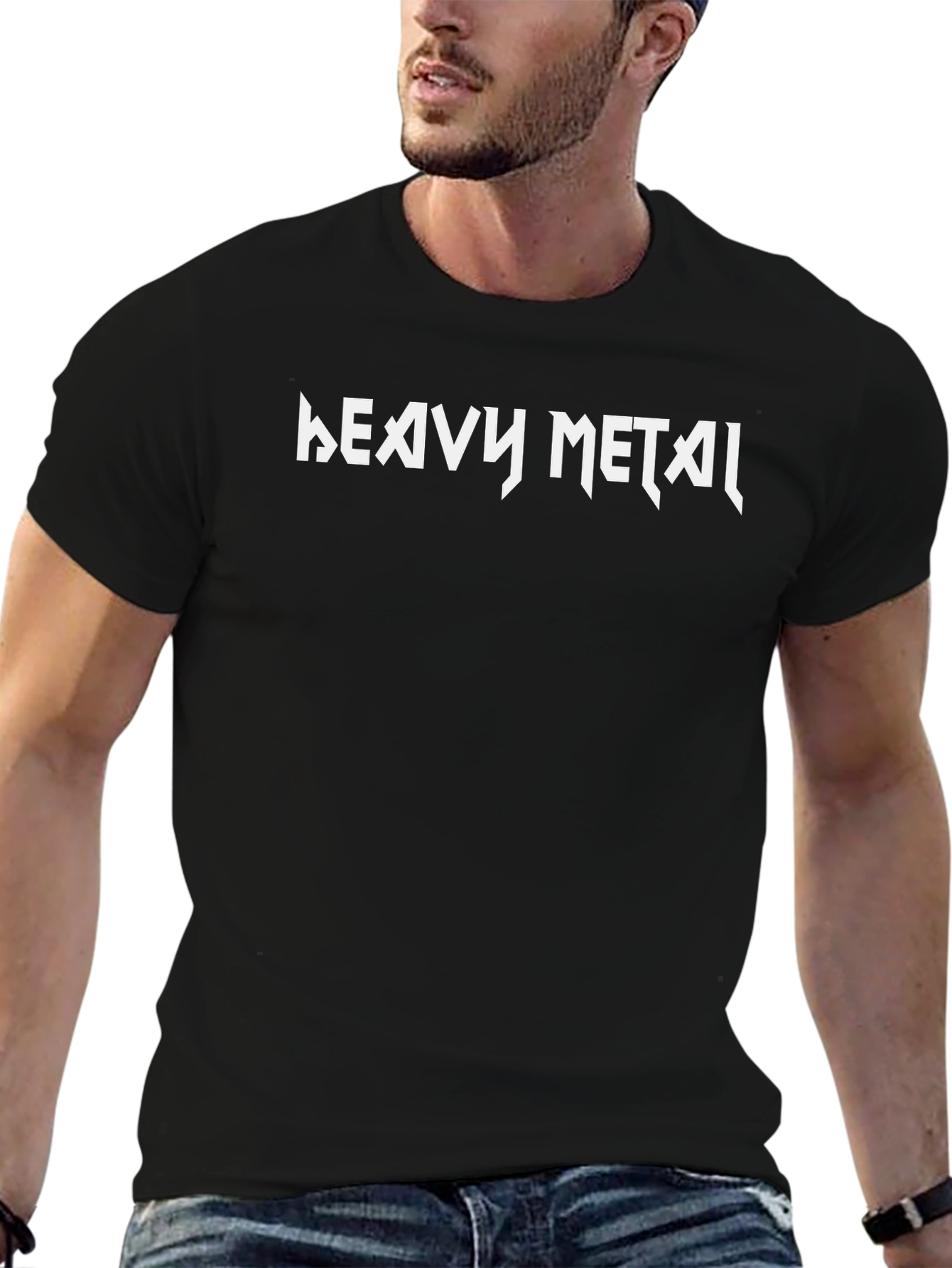 Heavy Metal Graphic Print T-Shirt
