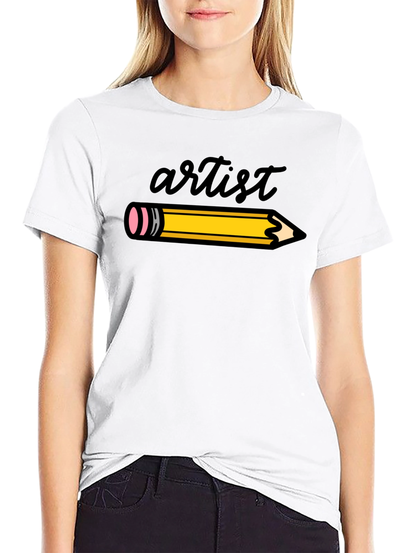 Artist Pencil Graphic Tee - Creative Style
