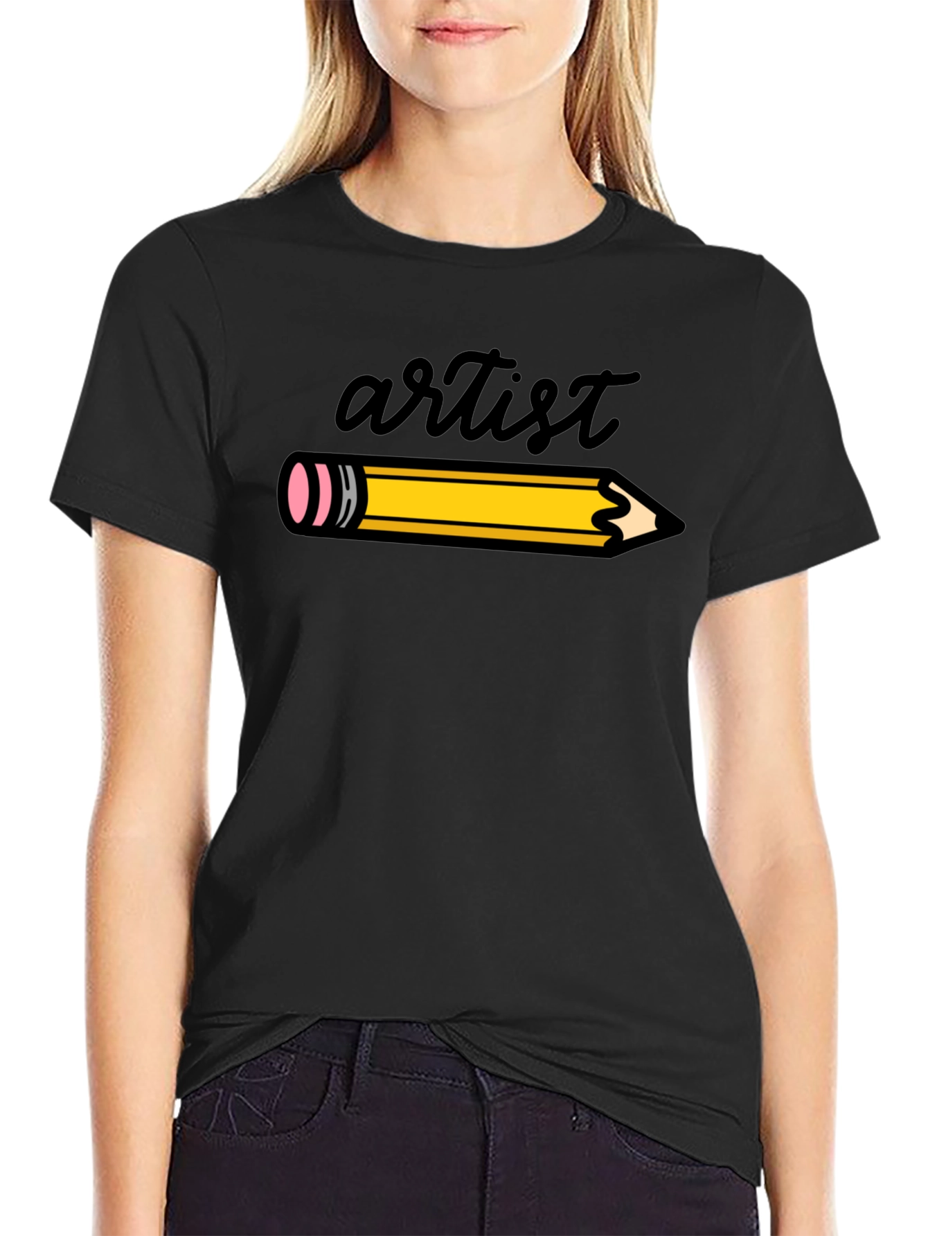 Artist Pencil Graphic Tee - Creative Style