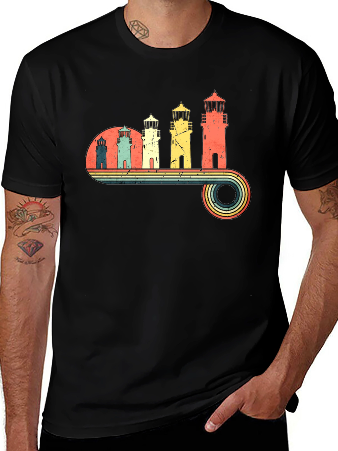 Retro Lighthouse T-Shirt